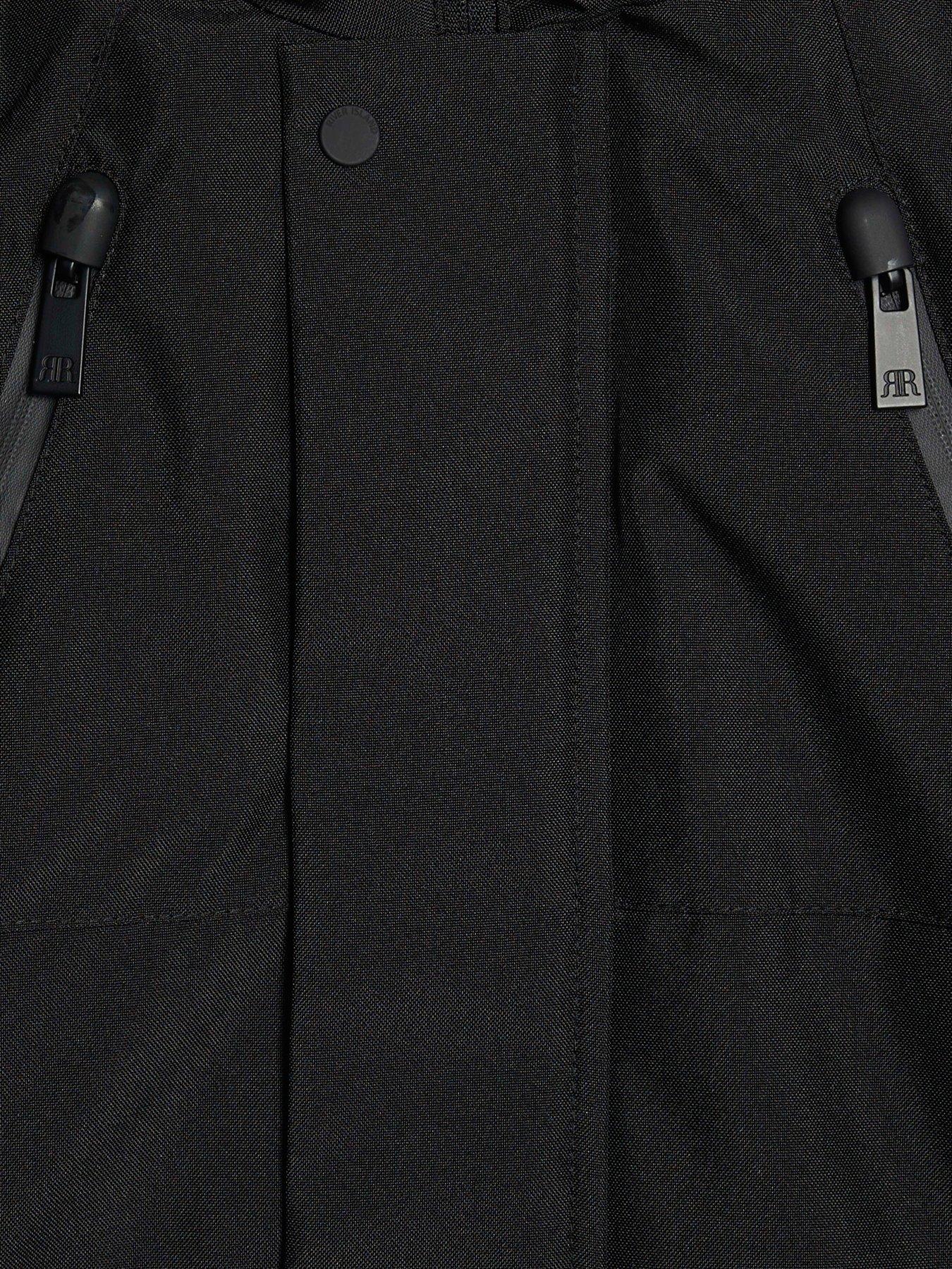 Image 3 of 4 of River Island Mini Mini Boy Parka Coat - Black