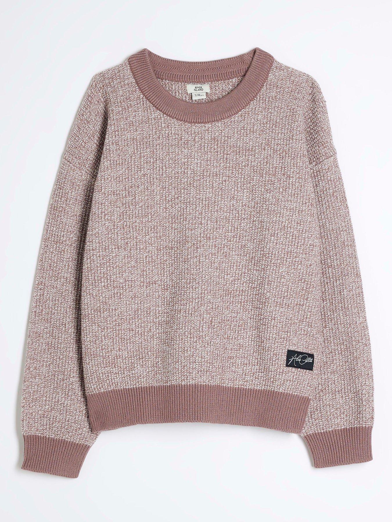 undefined Older Boy Speckled Jumper - Pink