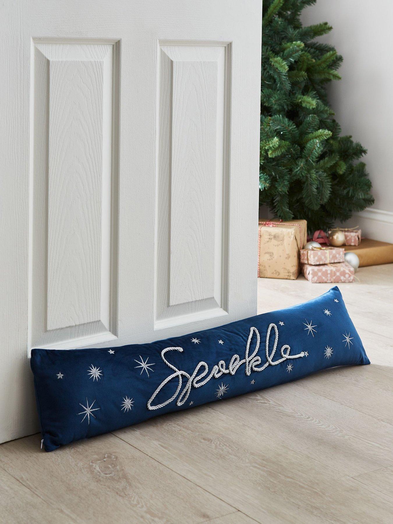 undefined Sparkle Draught Excluder- Blue