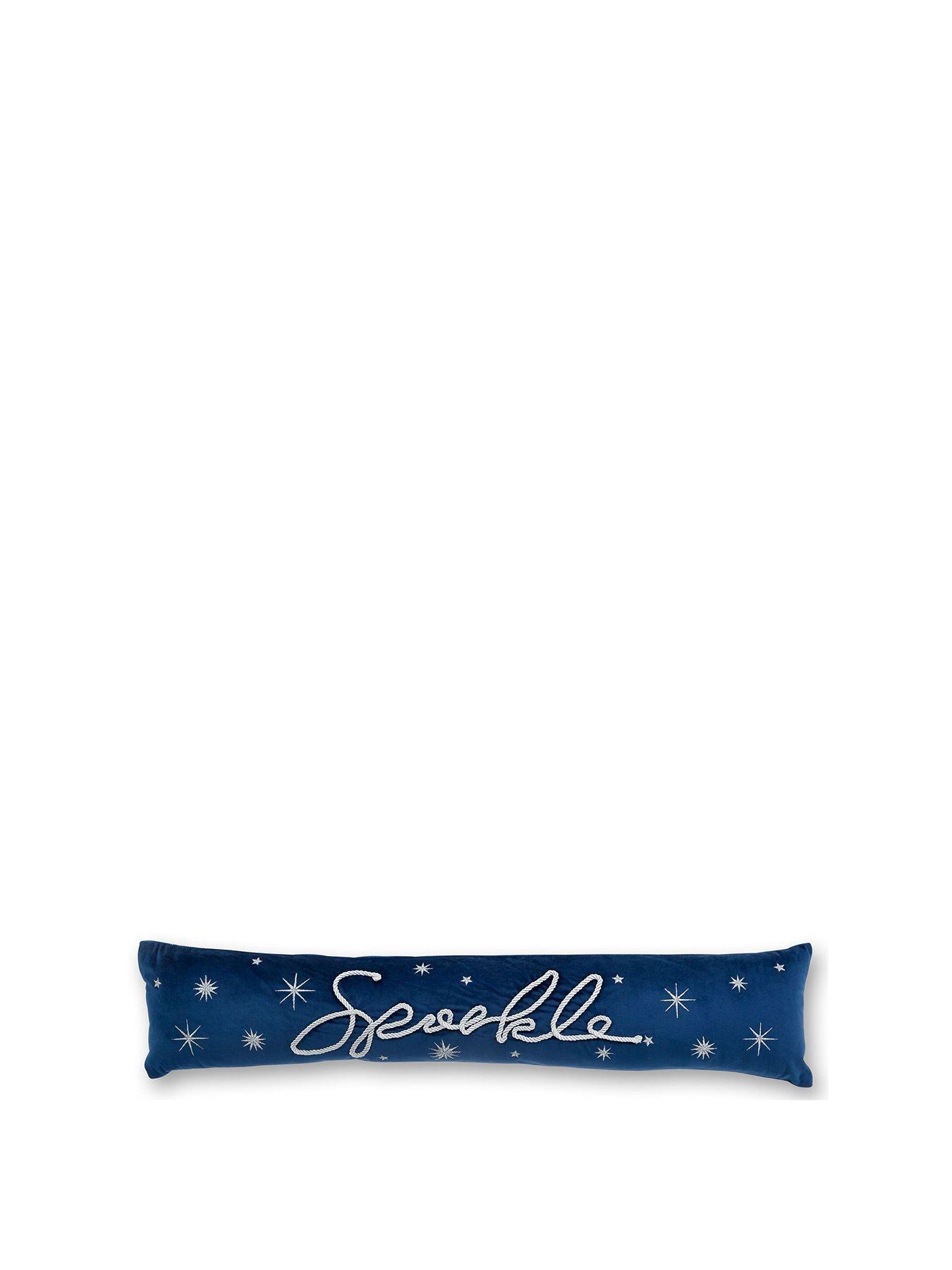Image 2 of 3 of Catherine Lansfield Sparkle Christmas Draught Excluders- Blue