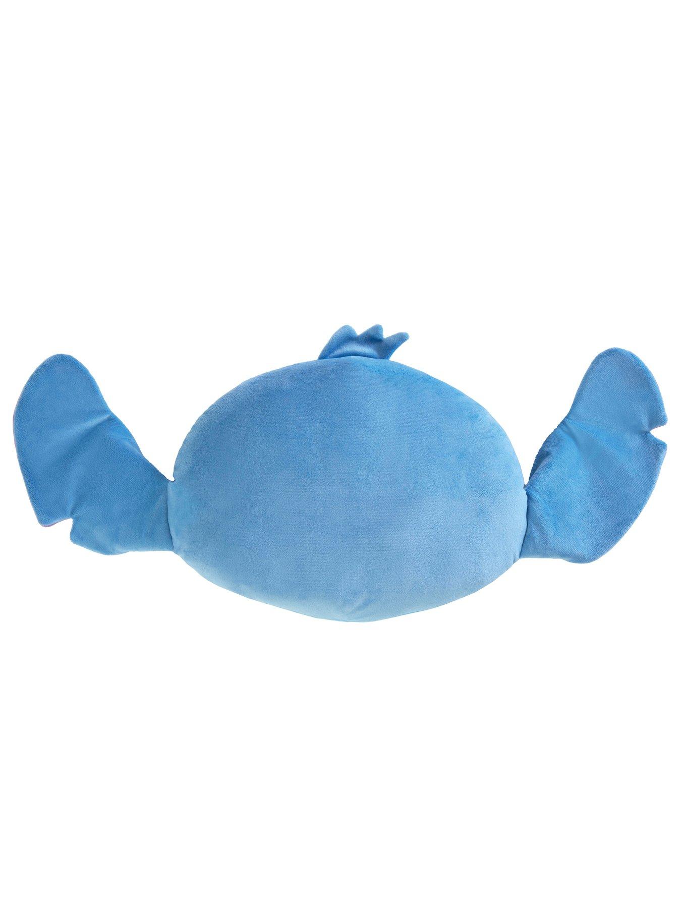  image of lilo-stitch-stitch-head-shaped-cushion--48-x-32cm-blue