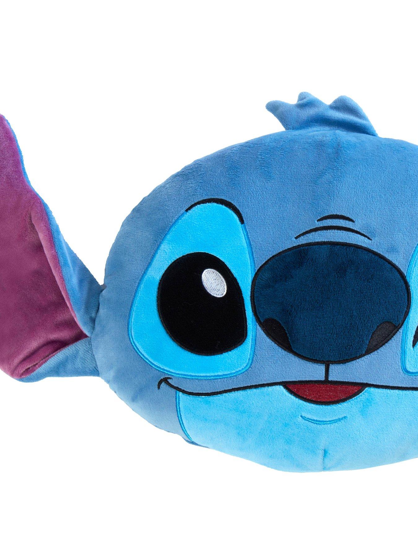 image of lilo-stitch-stitch-head-shaped-cushion--48-x-32cm-blue
