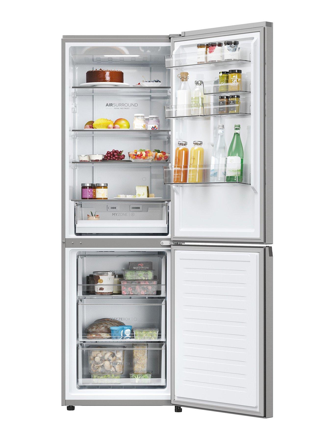 Image 2 of 7 of Haier HDW3618DNPK Frost Free 60/40 Fridge Freezer, D Rated, Wifi -&nbsp;Inox