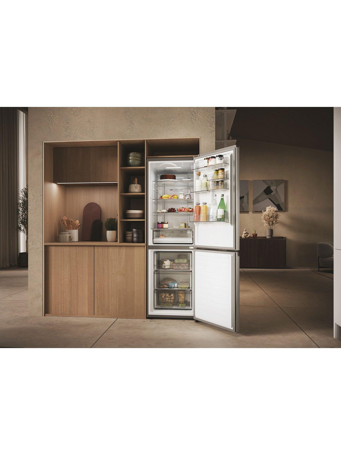 Image 6 of 7 of Haier HDW3618DNPK Frost Free 60/40 Fridge Freezer, D Rated, Wifi -&nbsp;Inox
