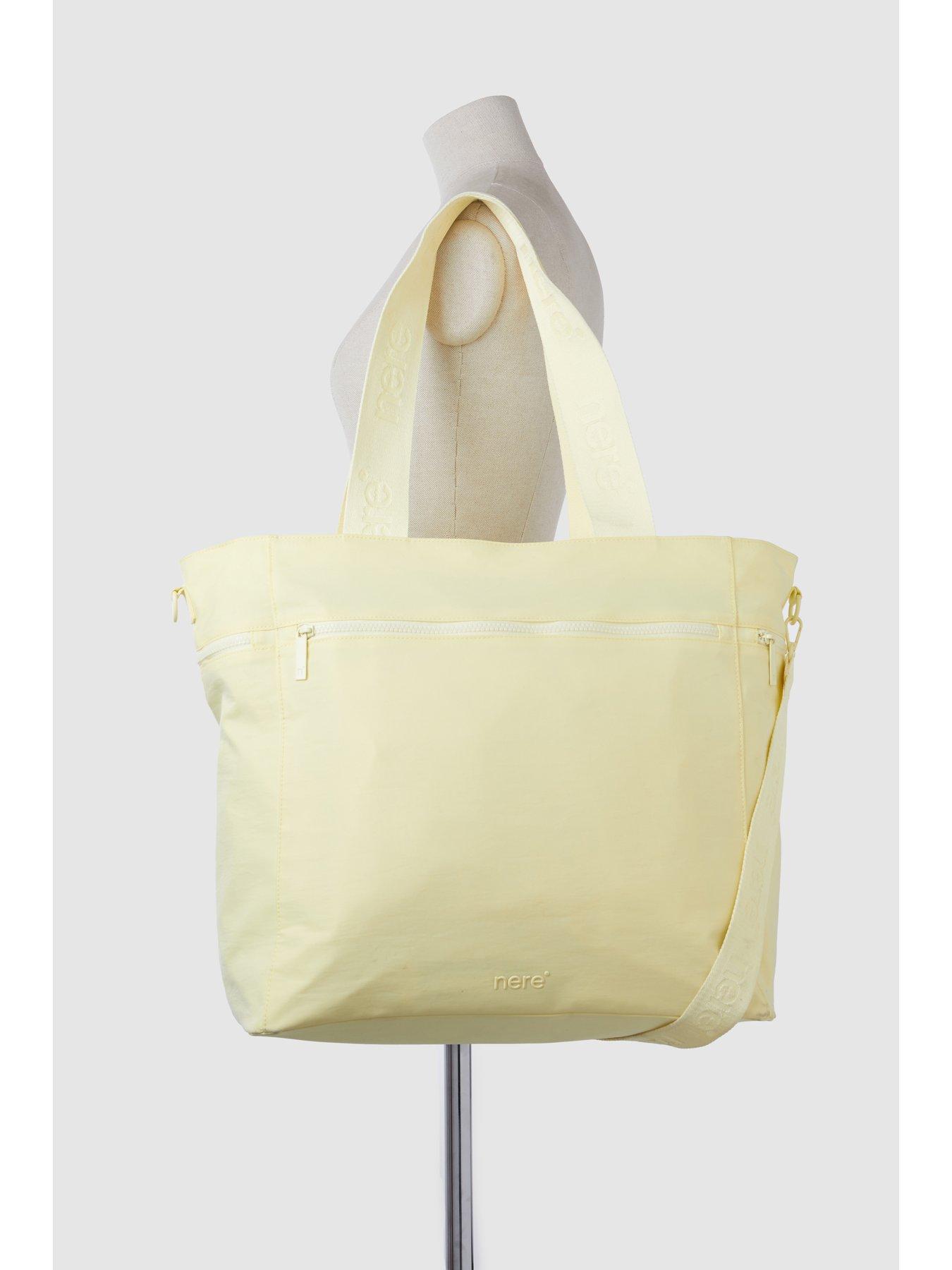  image of nere-bondi-nylon-large-tote-bag-pannacotta