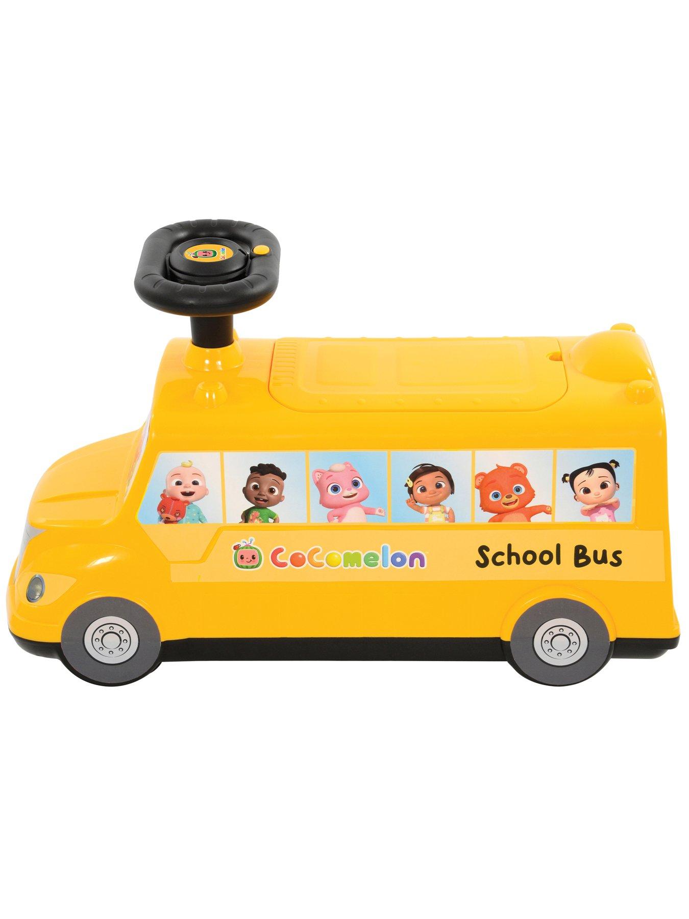 Image 4 of 8 of Cocomelon School Bus Ride-On with Sing-Along Nursery Rhymes