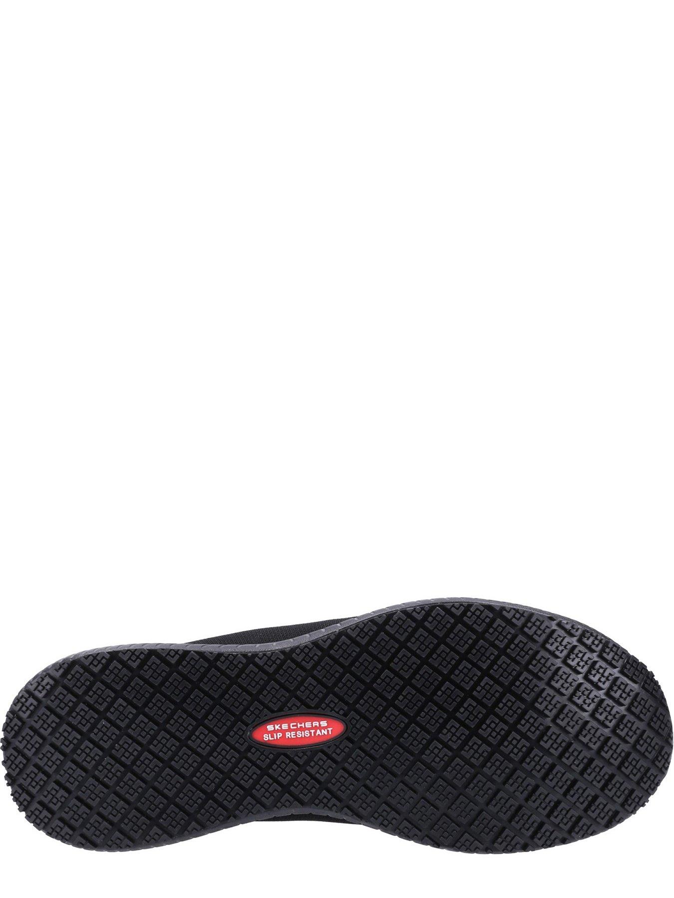 Image 4 of 4 of Skechers Wide Fit Squad Slip Resistant Trainer - Black