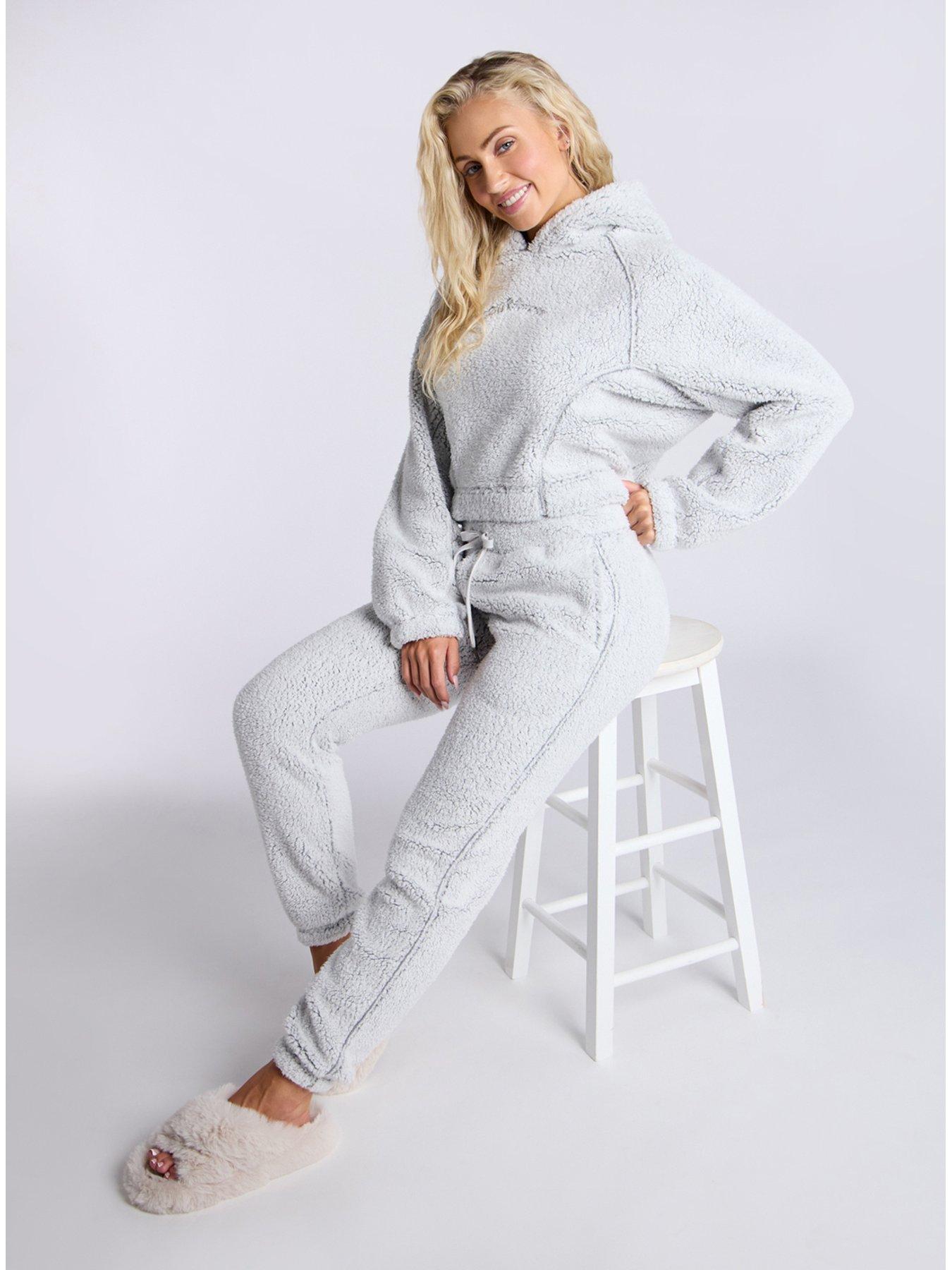 image of boux-avenue-bord-seamed-hoody-amp-jogger-set-grey