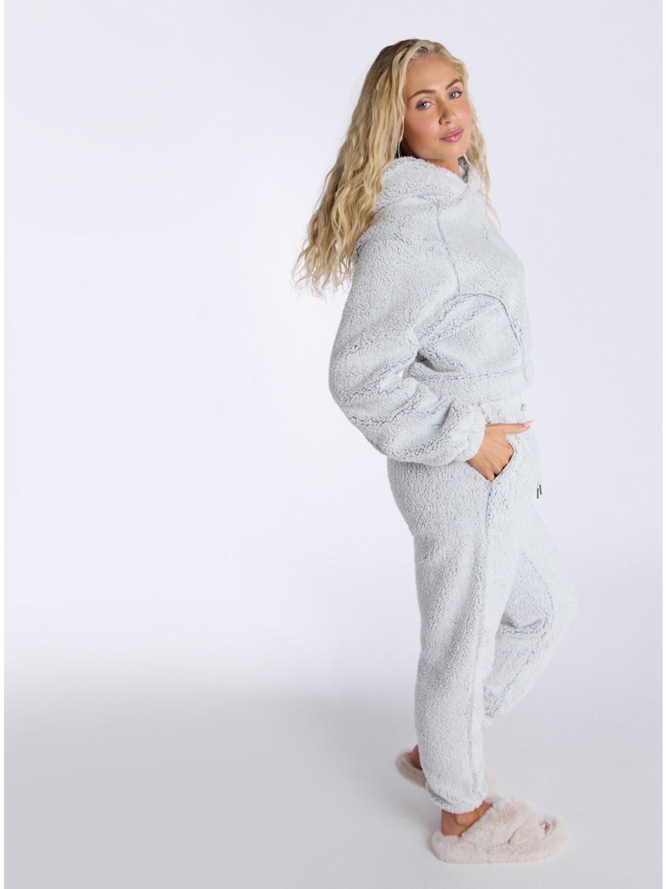  image of boux-avenue-bord-seamed-hoody-amp-jogger-set-grey
