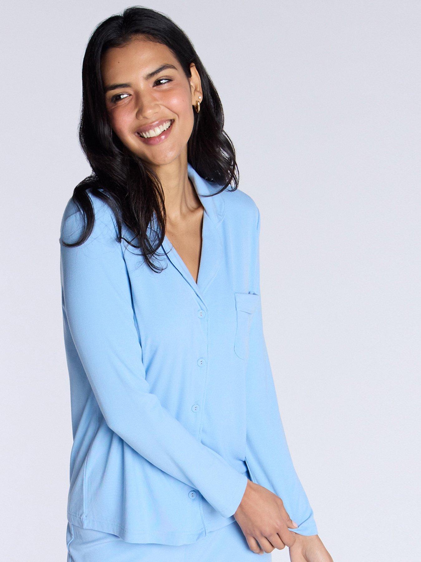 boux-avenue-ribbed-modal-revere-pj-top-blue