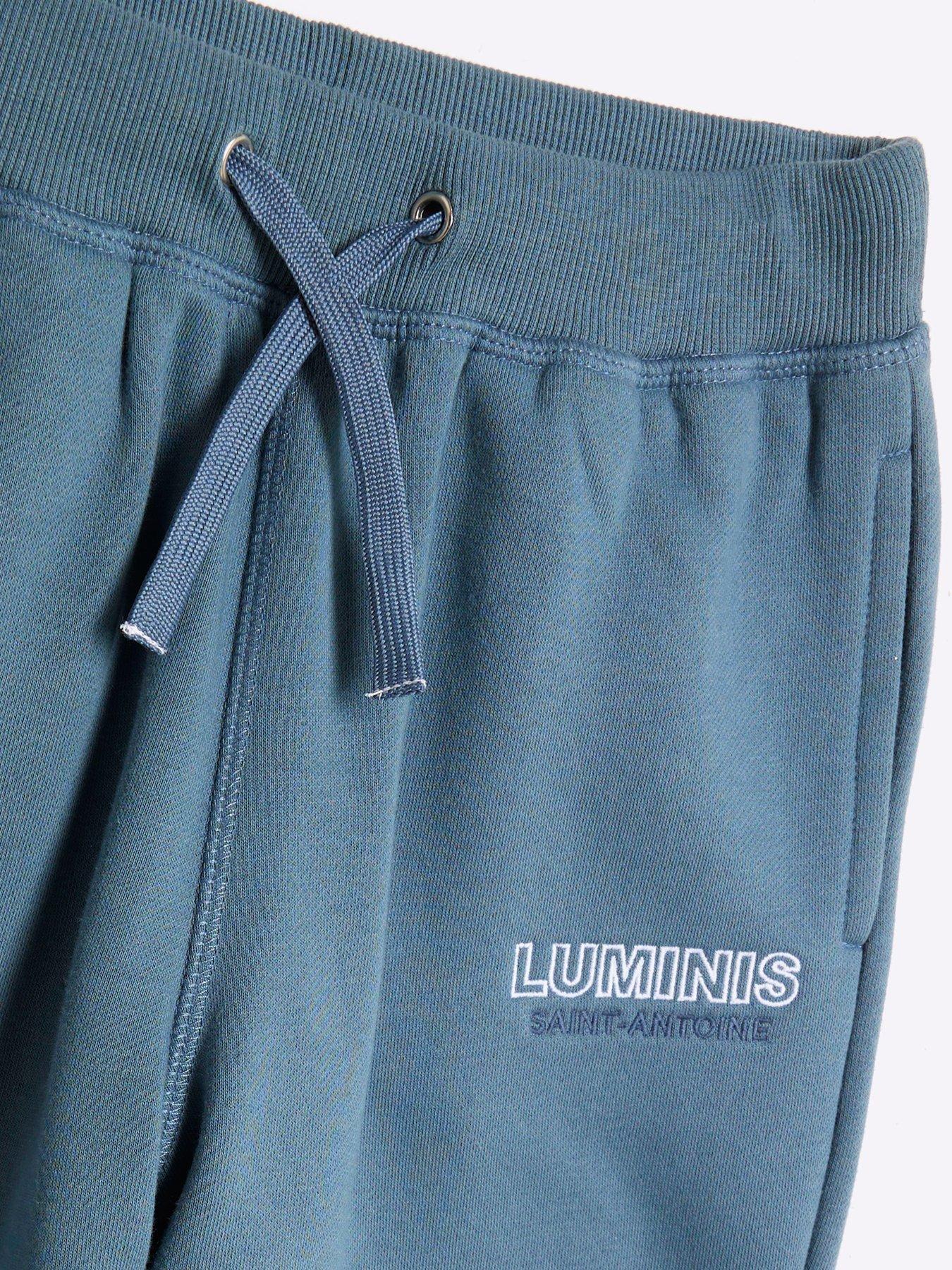  image of river-island-boys-luminis-zip-through-hoodie-set-blue