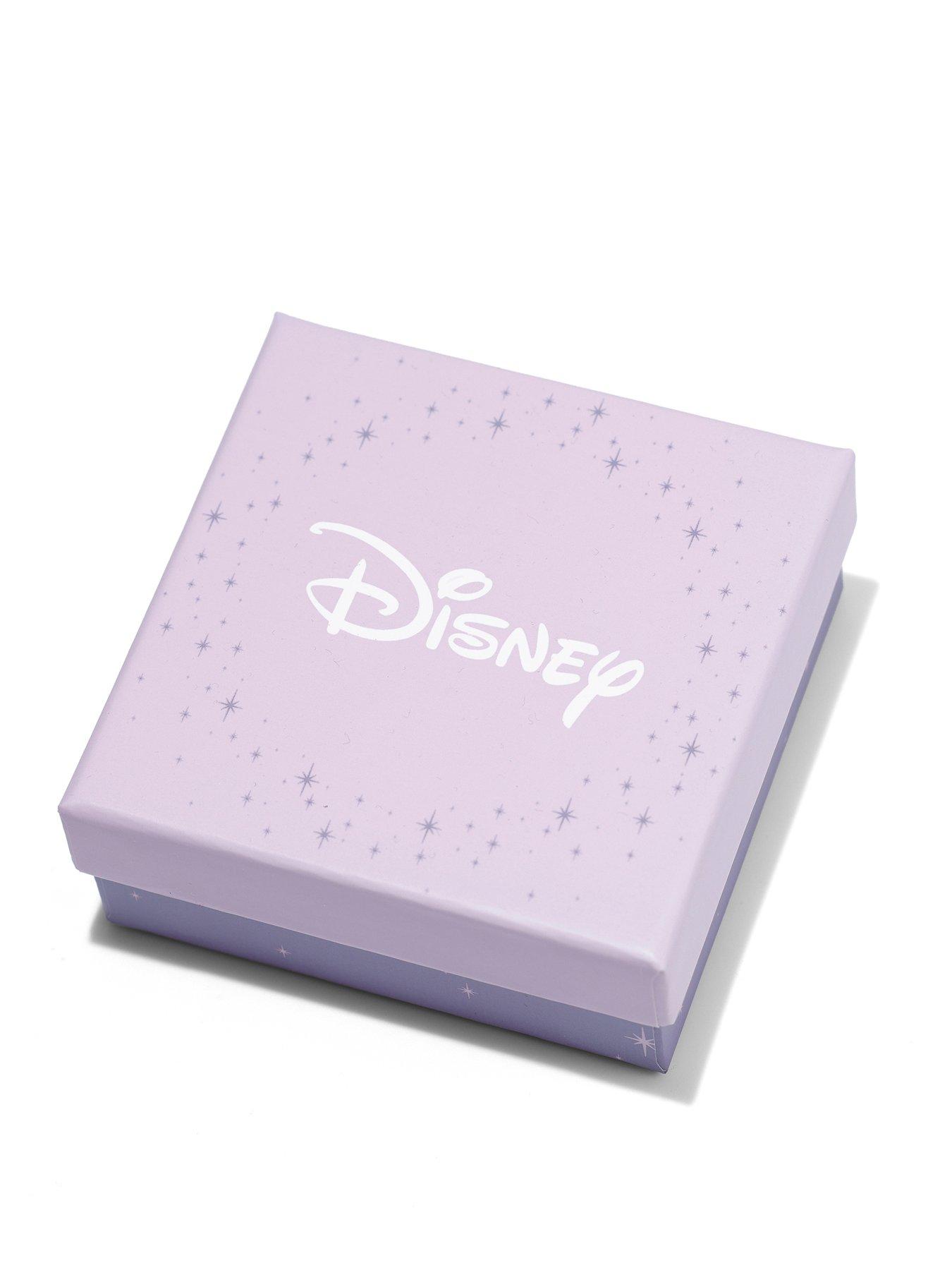 Image 3 of 3 of Disney Minnie Silver Plated March Birthstone Stud Earrings