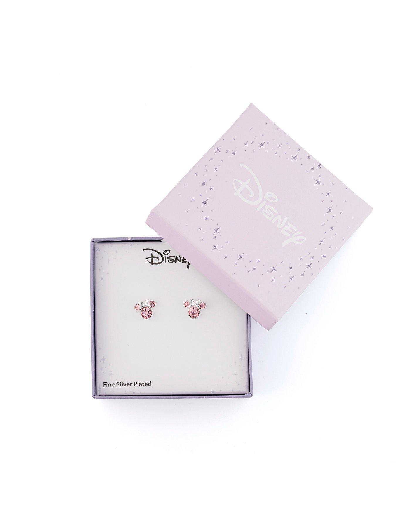  image of disney-minnie-mouse-pink-crystal-earrings