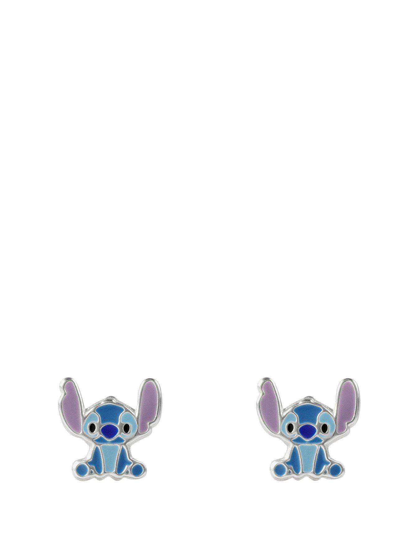 Image 1 of 3 of Disney Stitch Silver Earrings