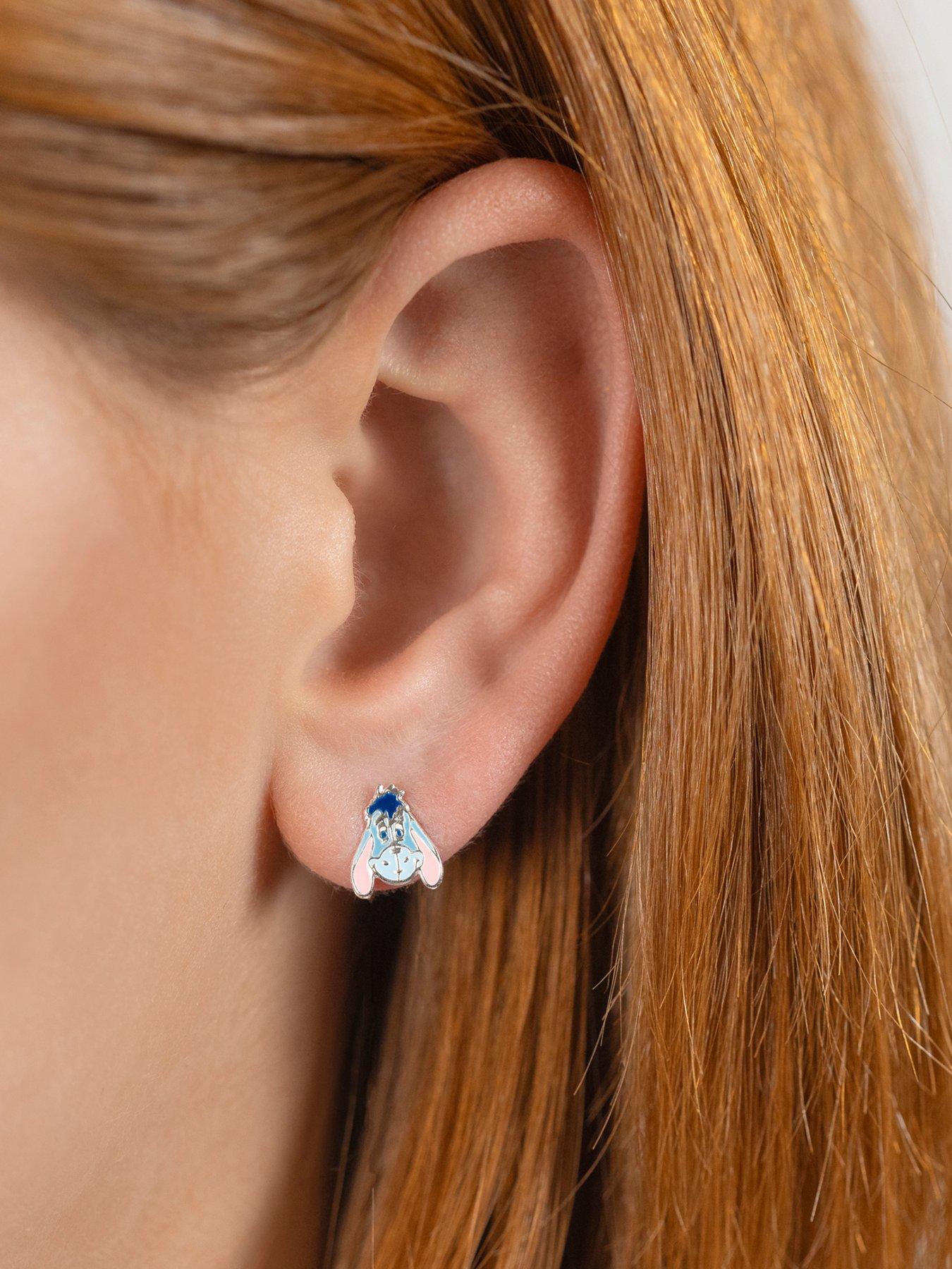  image of disney-winnie-the-pooh-eeyore-enamel-earrings