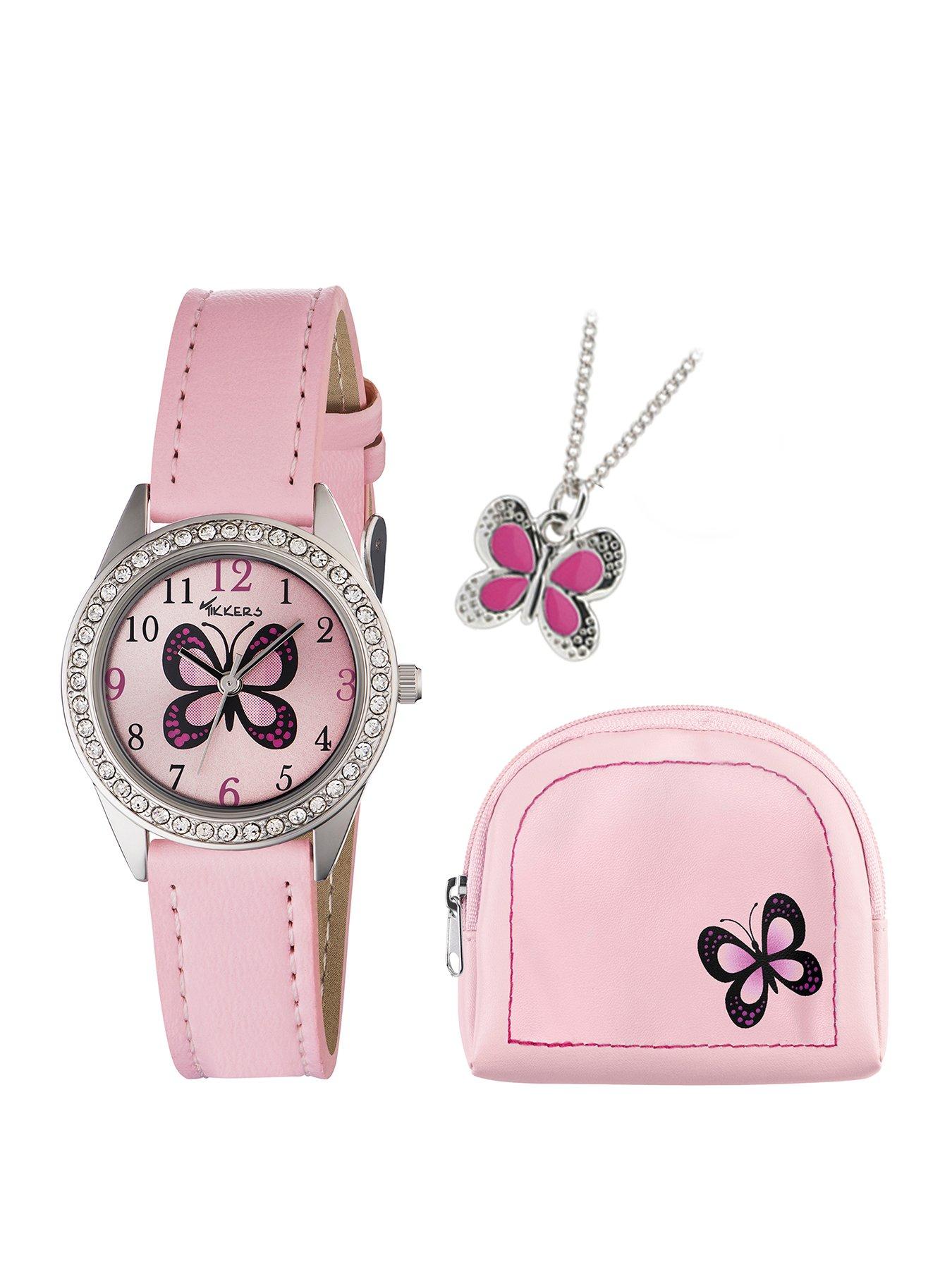 tikkers-girls-pink-pu-strap-butterfly-dial-watch