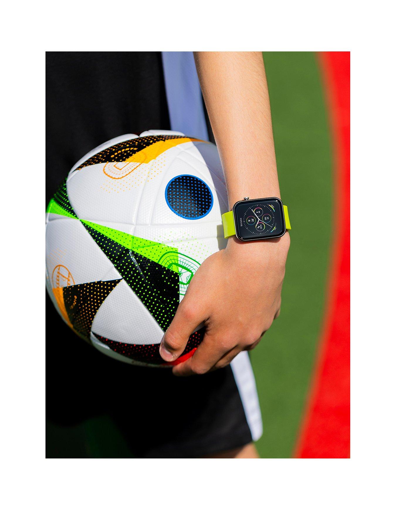  image of tikkers-smart-series-13-green-silicone-strap-smart-watch