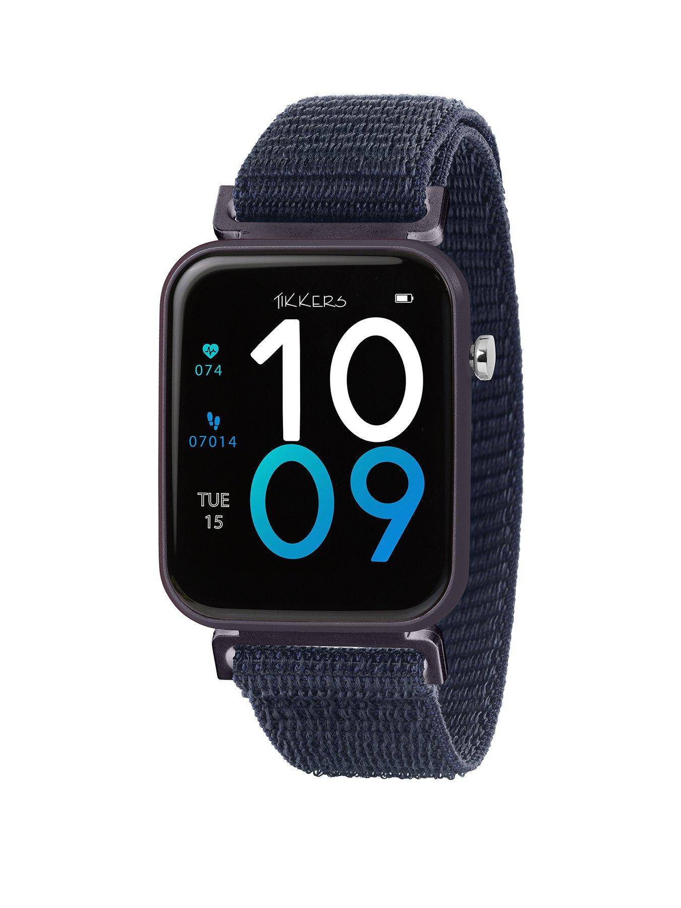 Tikkers Smart Series 13 Navy Riptape Strap Smart watch