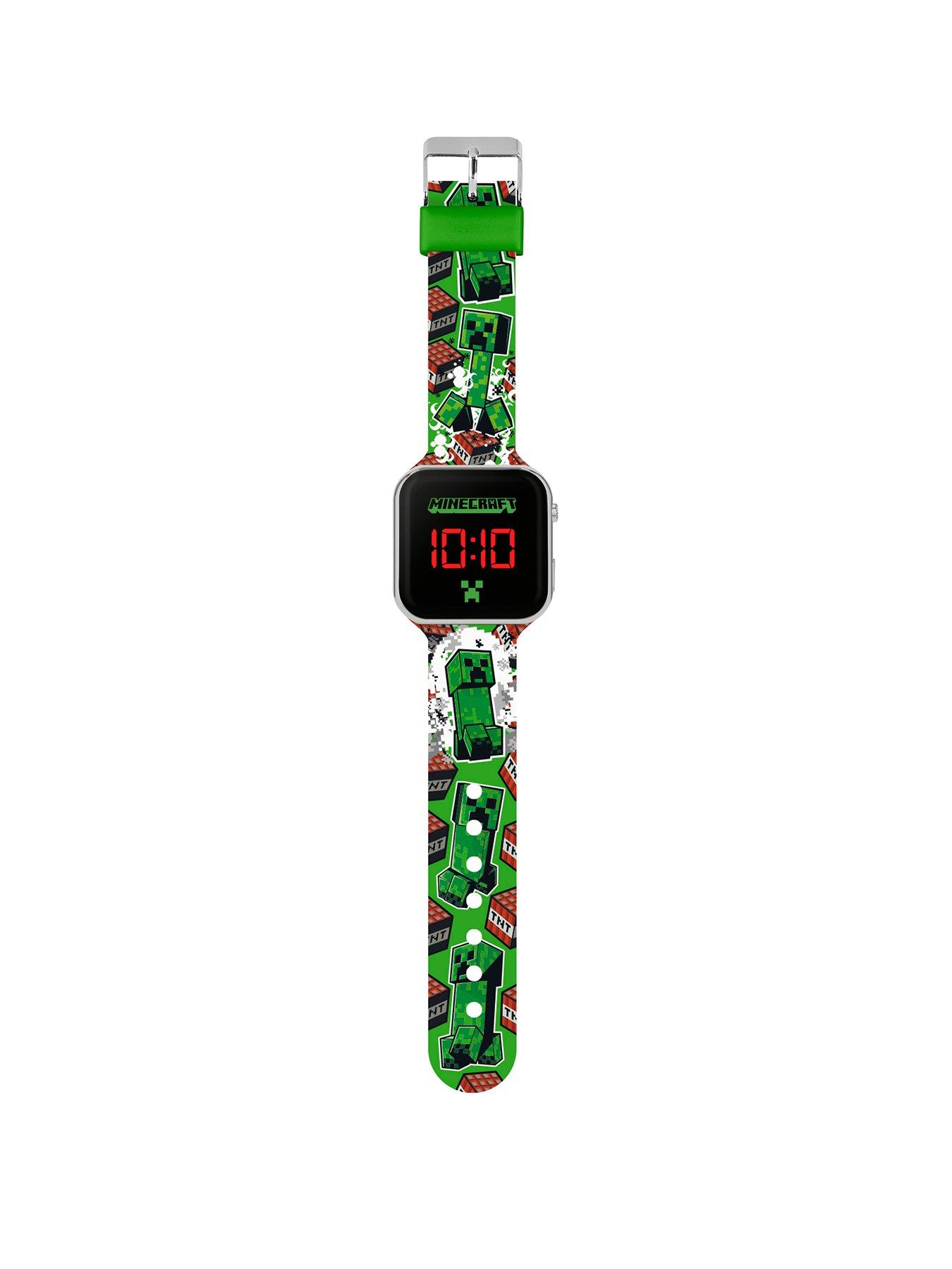  image of disney-minecraft-creeper-tnt-led-watch