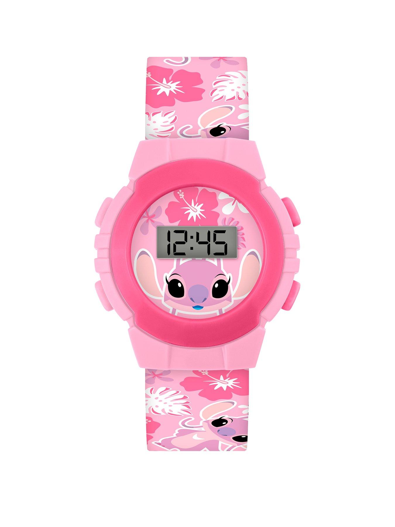 Disney Lilo And Stitch Pink Digital Watch