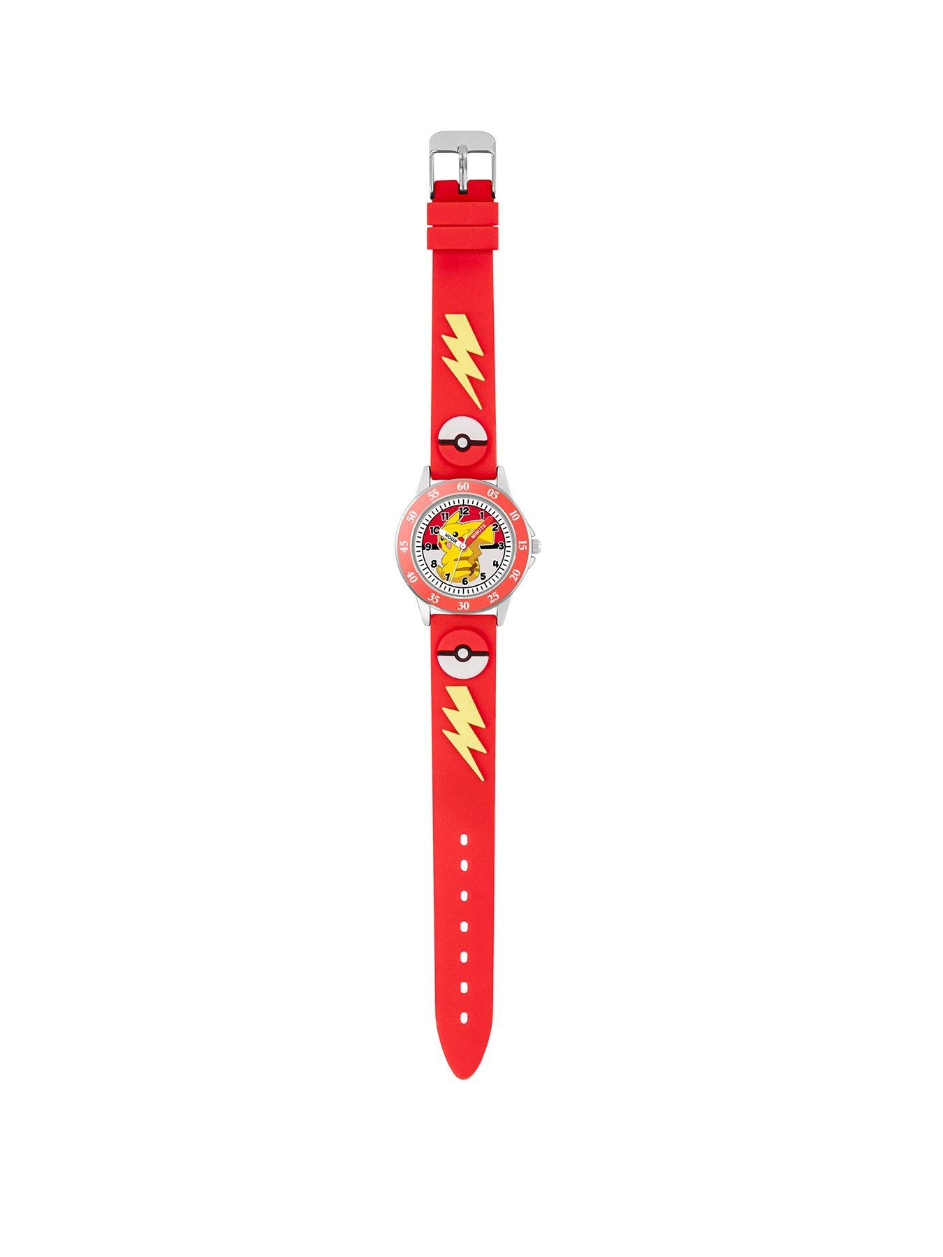 Pokemon Red 3D Time Teacher Strap Watch | Littlewoods