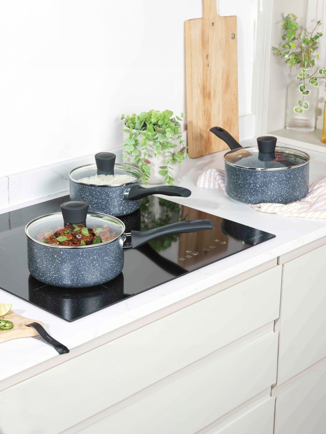 Russell Hobbs 3 Piece Nightfall Stone Pan Set