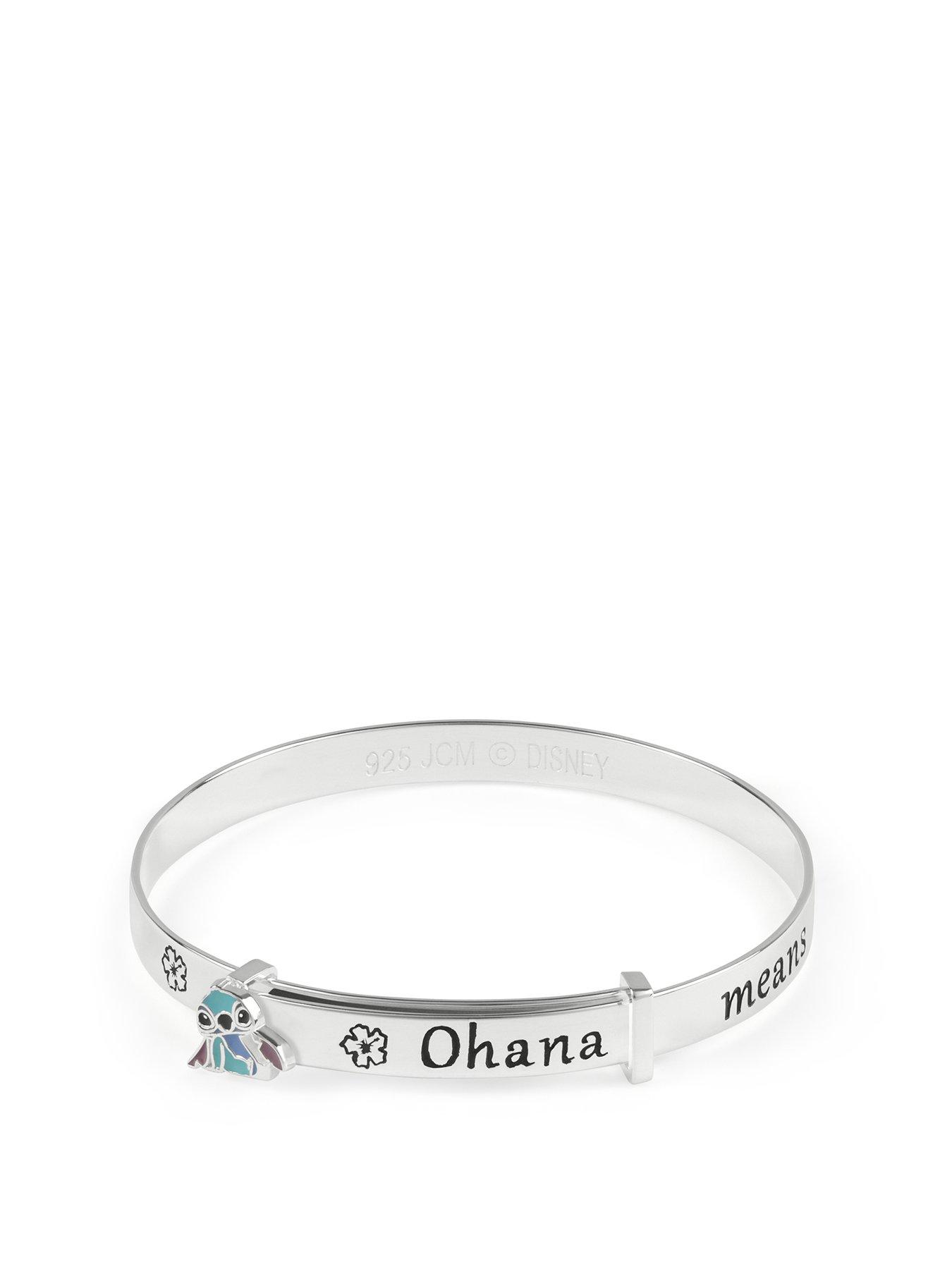 undefined Stitch Ohana Means Family Bangle