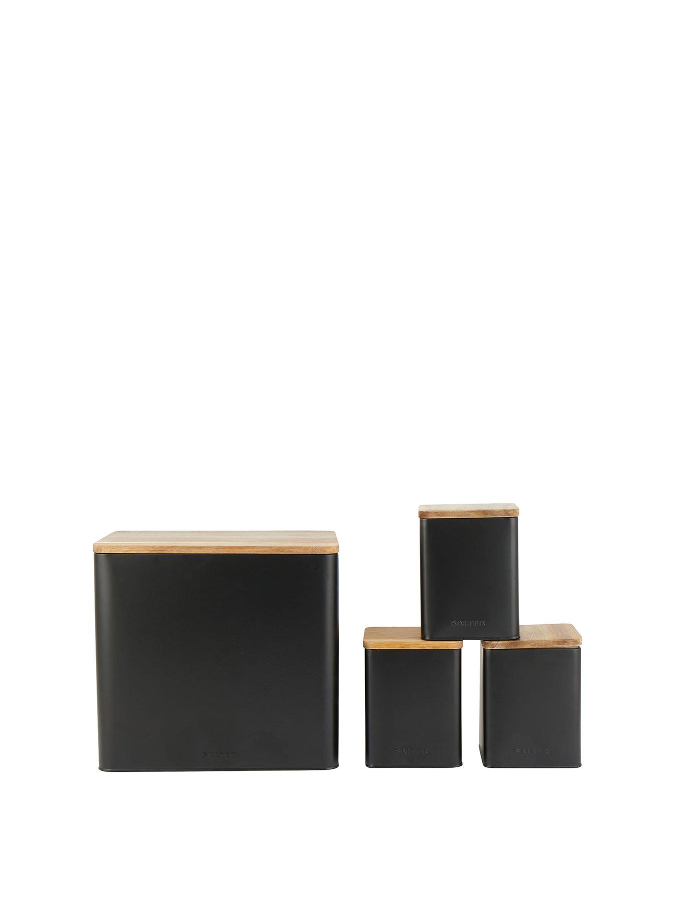  image of salter-toronto-4-piece-counter-top-set-black