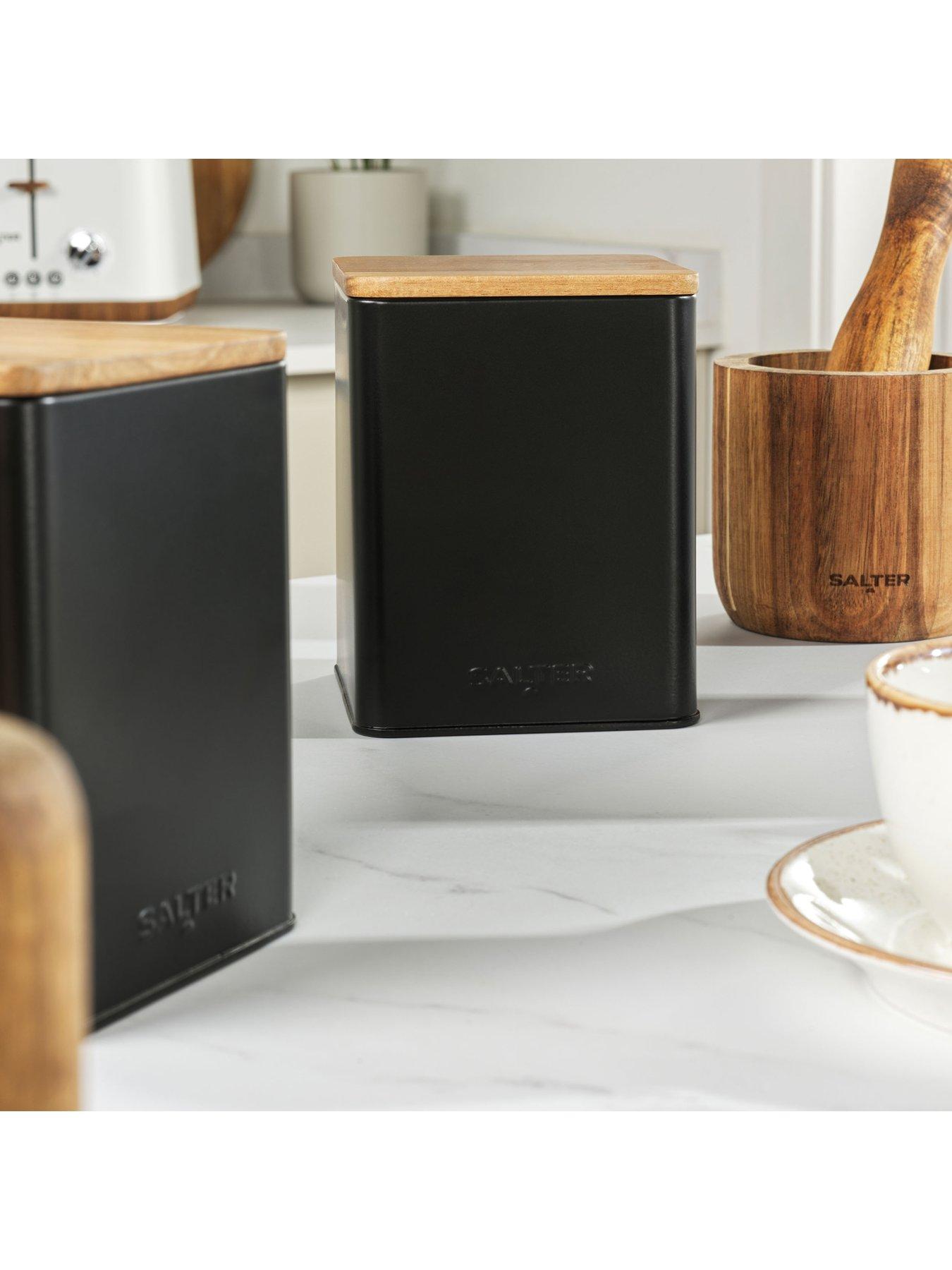  image of salter-toronto-4-piece-counter-top-set-black