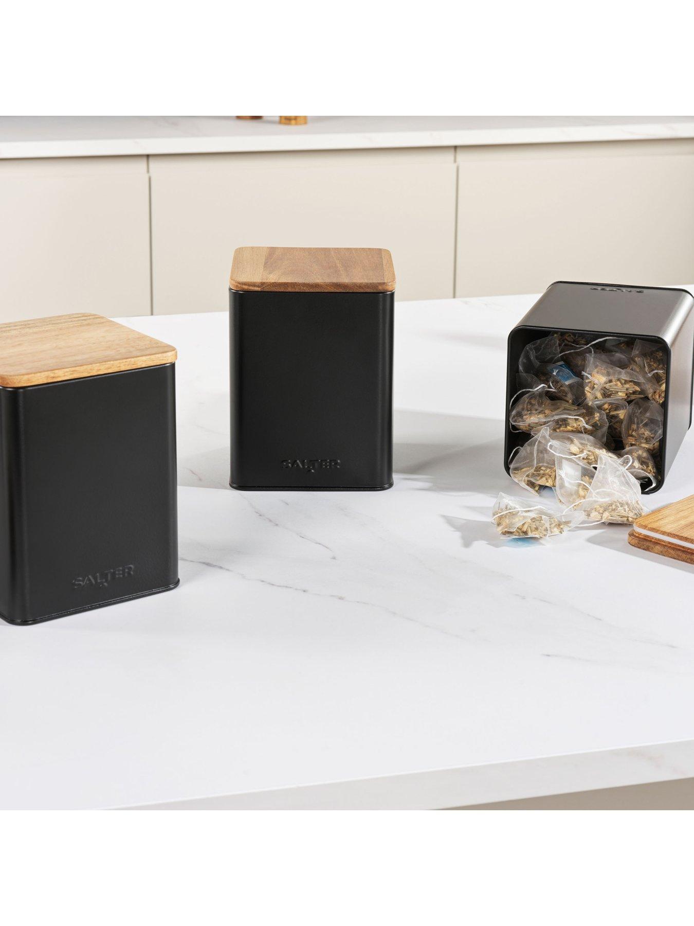  image of salter-toronto-4-piece-counter-top-set-black