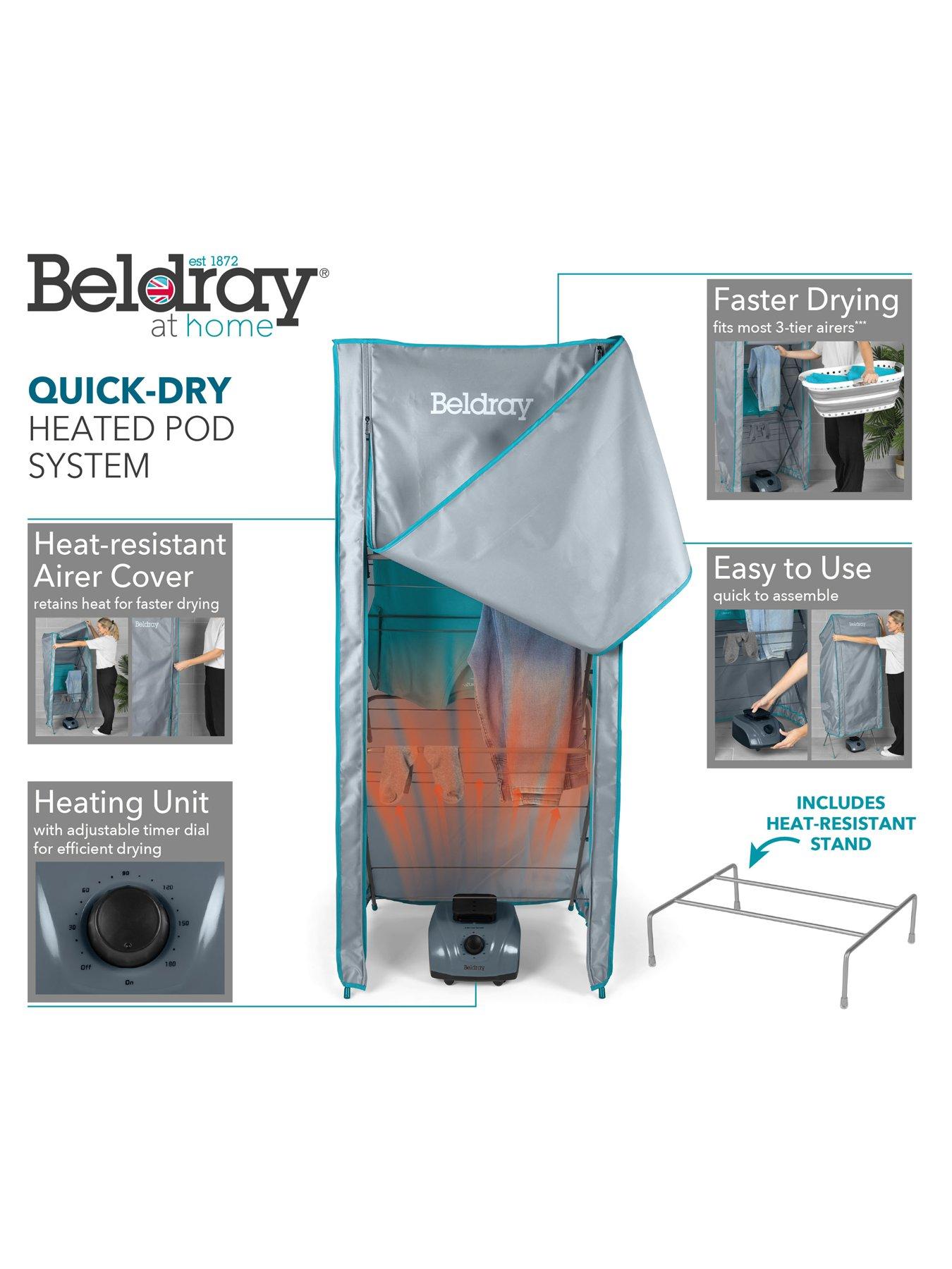  image of beldray-3-tier-airer-cover-amp-heater-unit