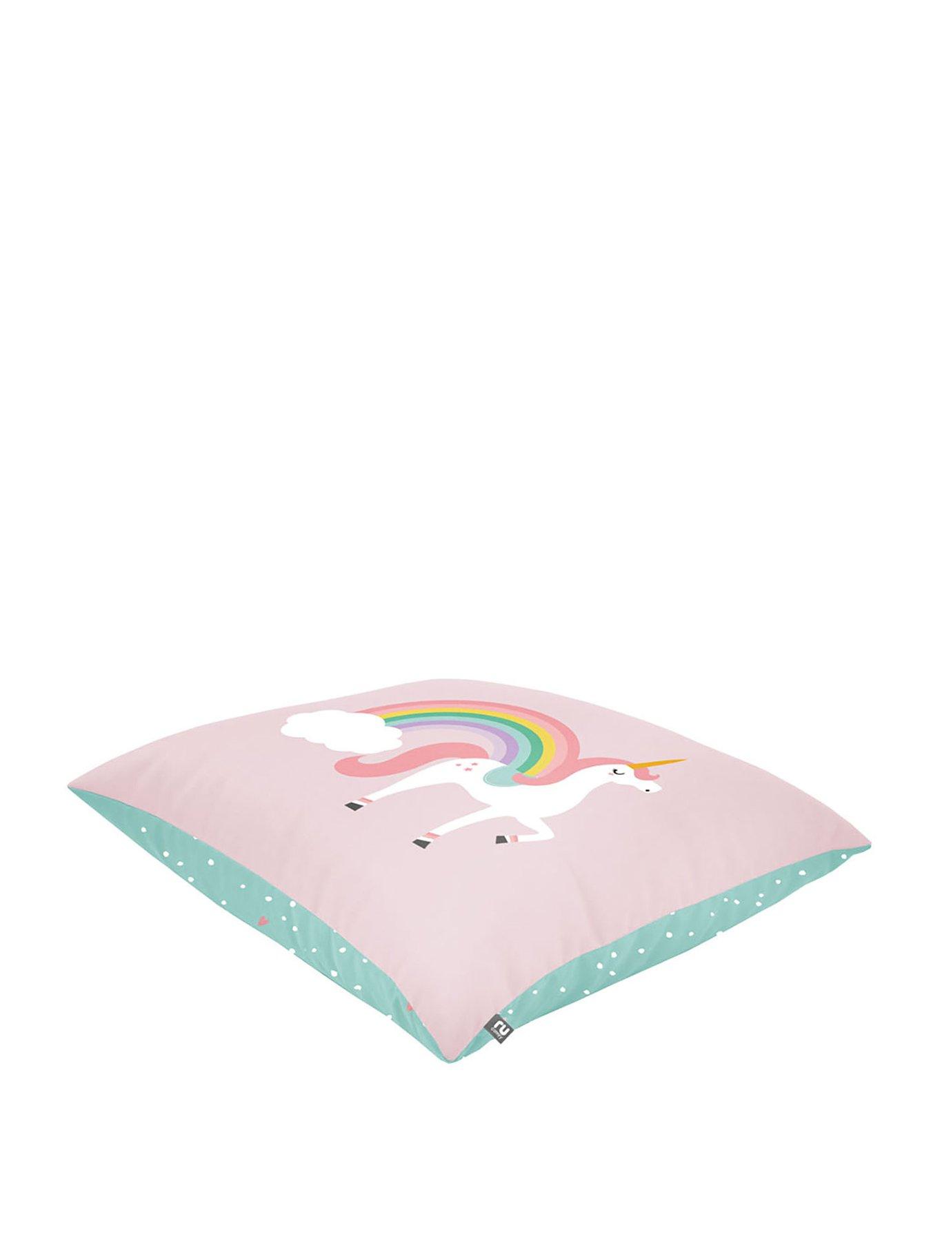  image of rucomfy-unicorn-castle-floor-cushion-multi
