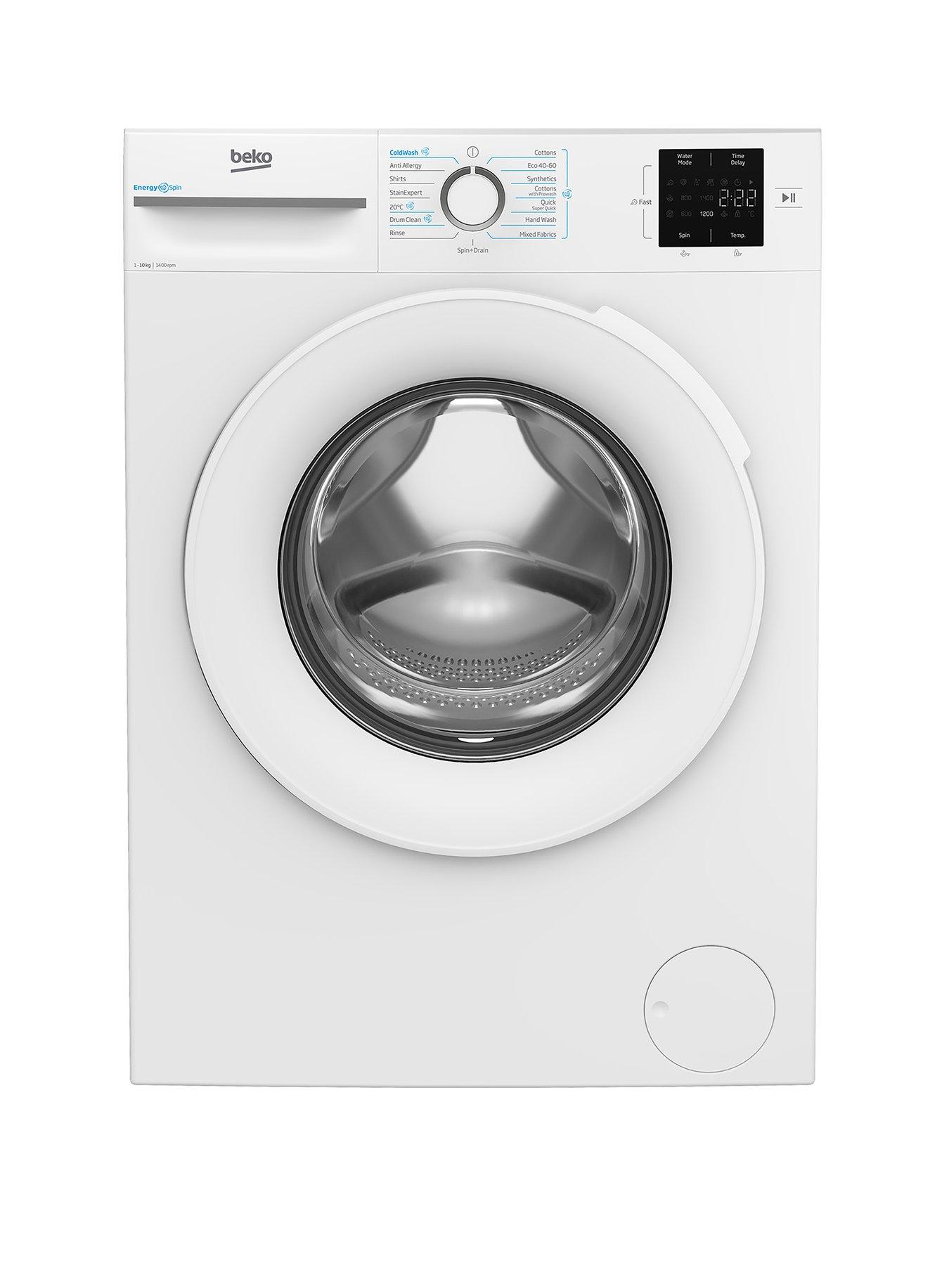  image of beko-b3w31041w-10kg-wash-1400-spinnbspwashing-machine-white-a-rated