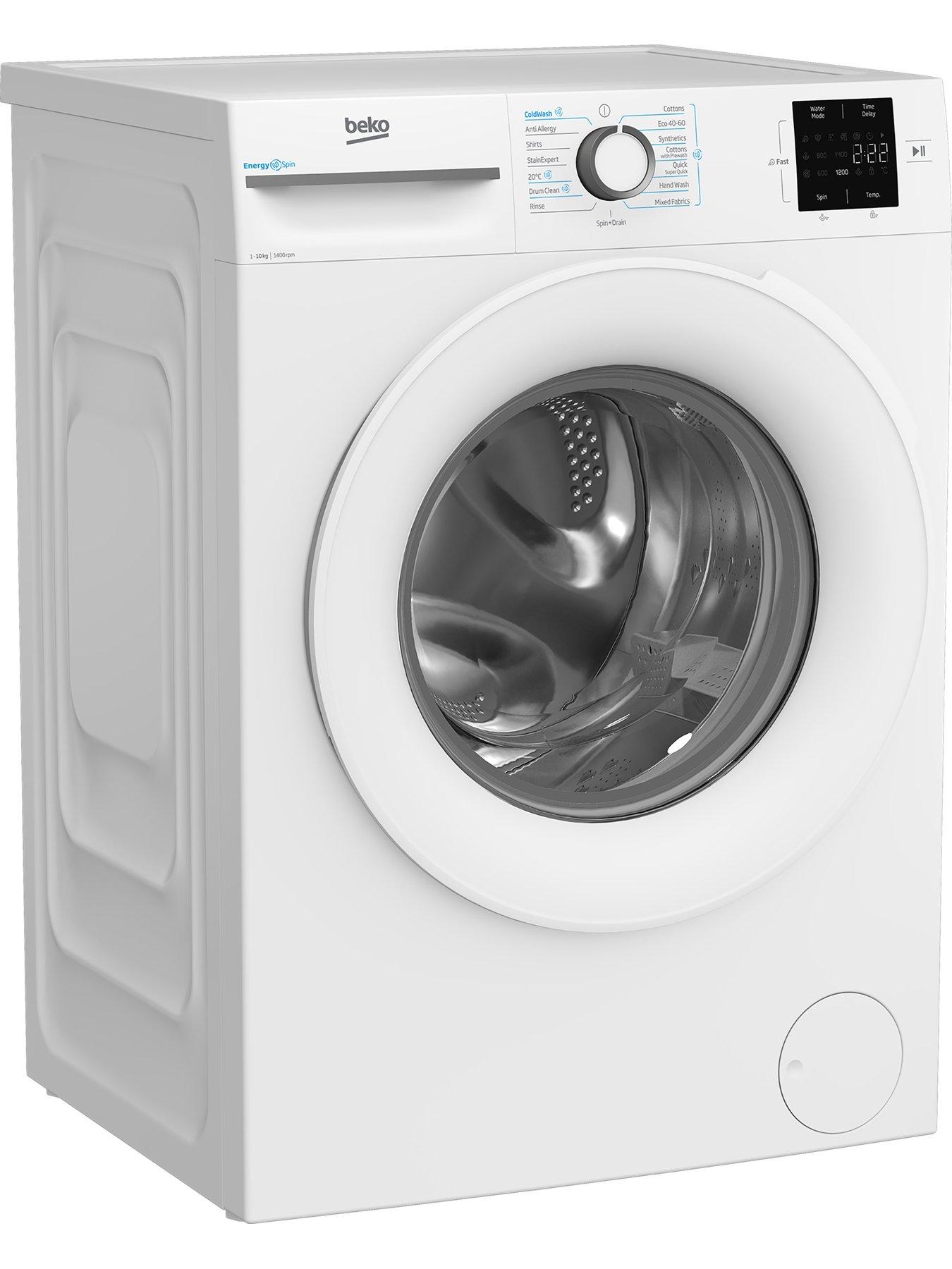  image of beko-b3w31041w-10kg-wash-1400-spinnbspwashing-machine-white-a-rated