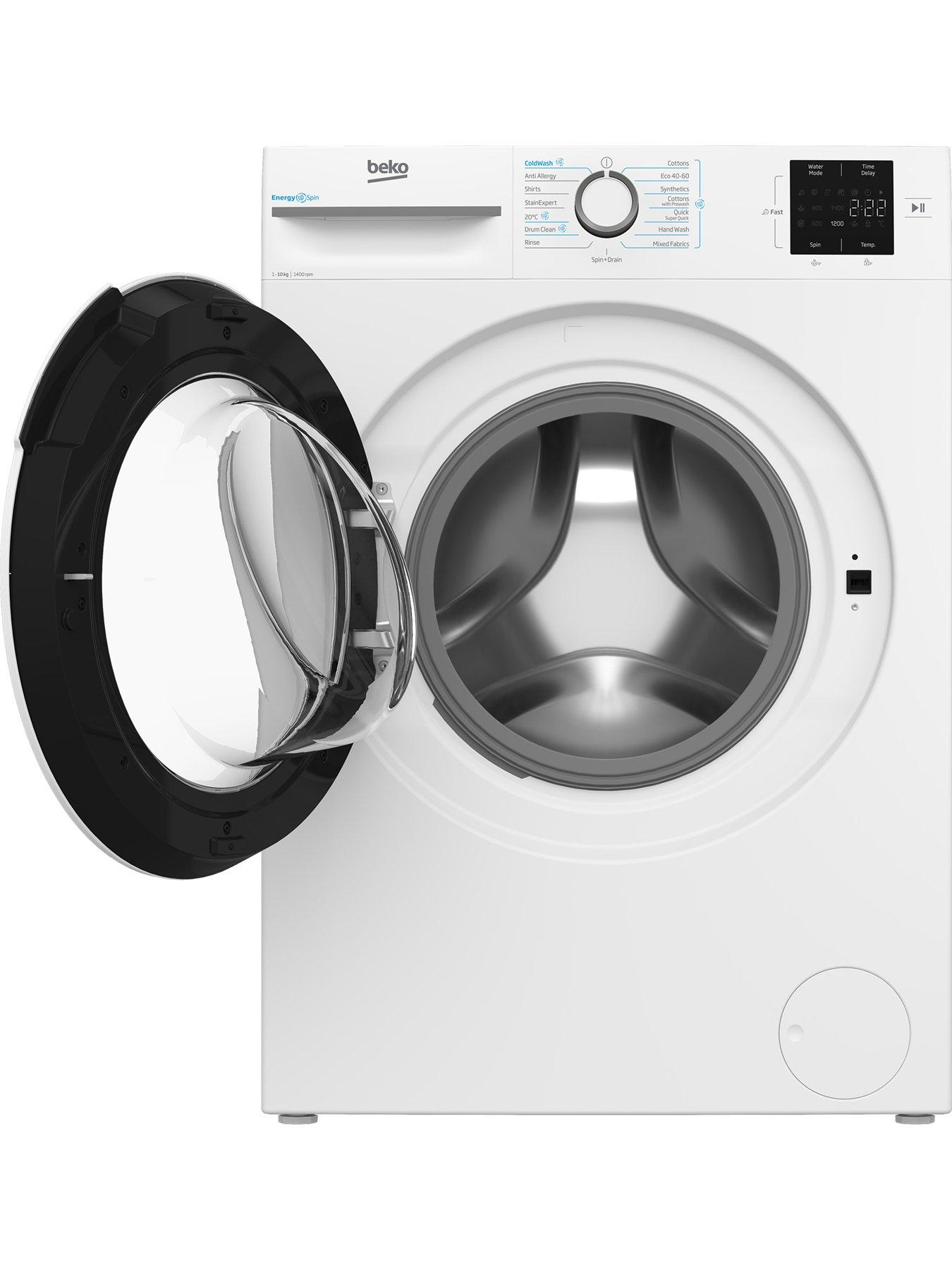  image of beko-b3w31041w-10kg-wash-1400-spinnbspwashing-machine-white-a-rated