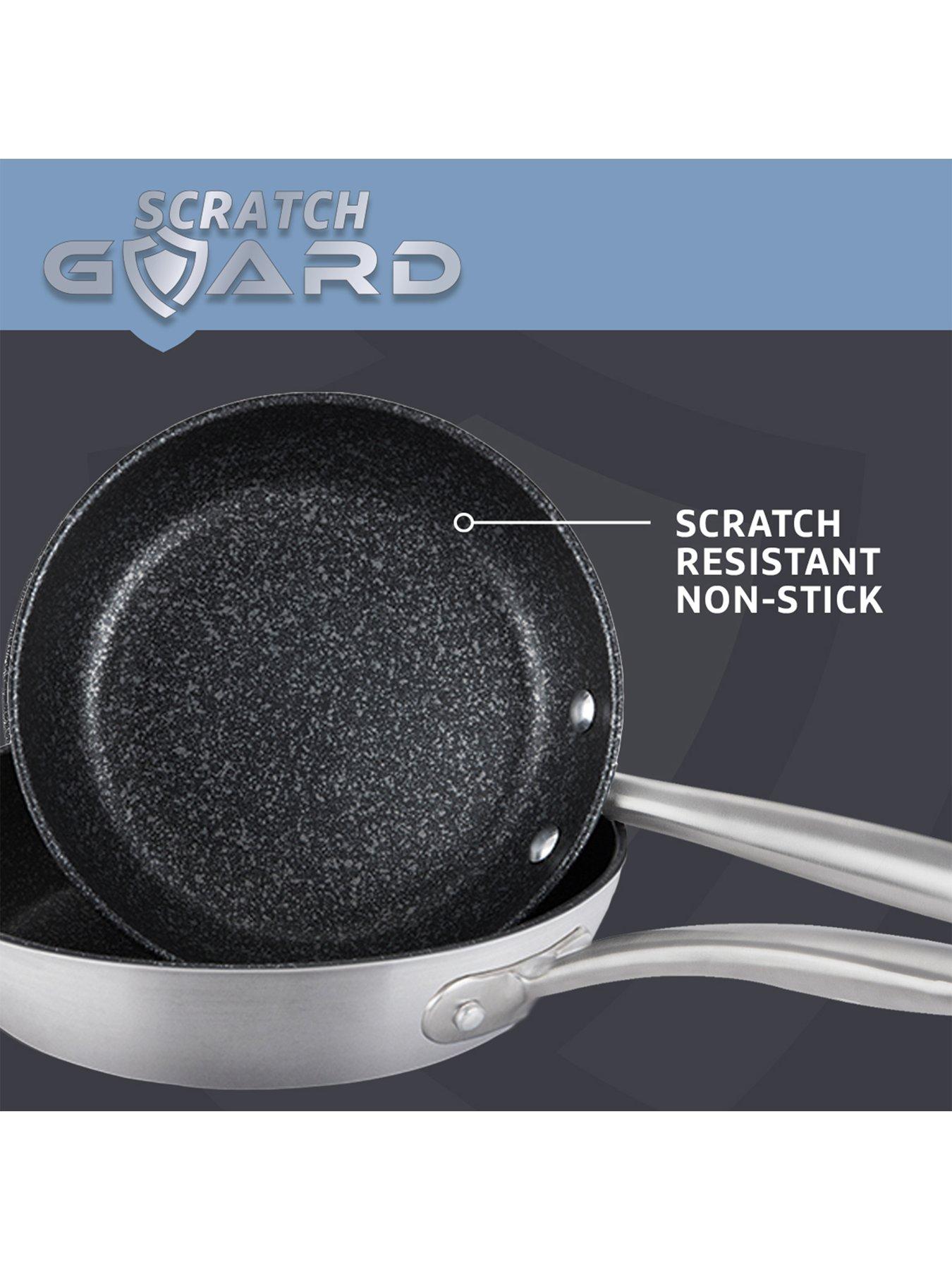  image of prestige-scratch-guard-stainless-steel-frypan-twin-pack-25cm-amp-29cm