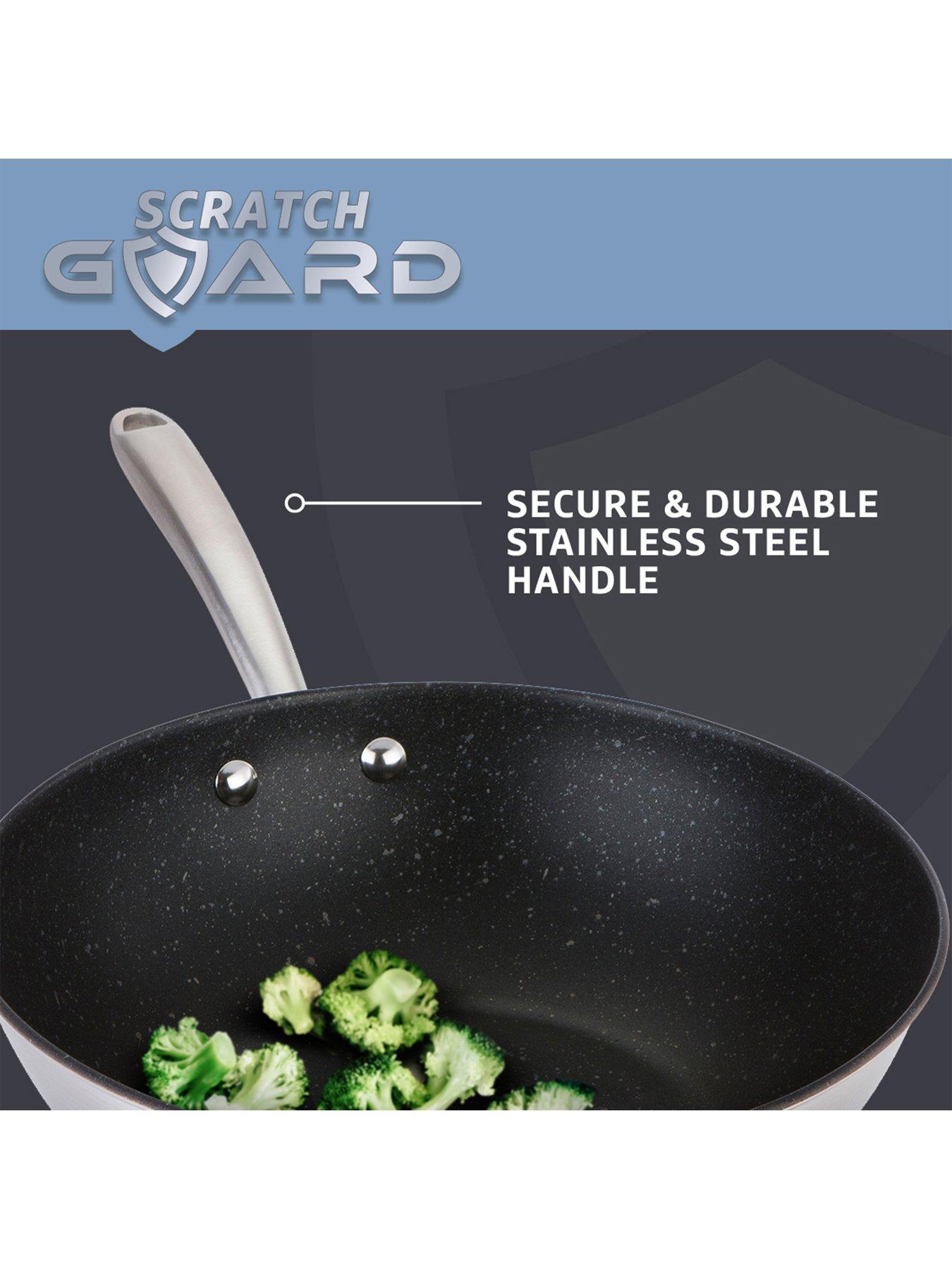  image of prestige-scratch-guard-stainless-steel-frypan-twin-pack-25cm-amp-29cm