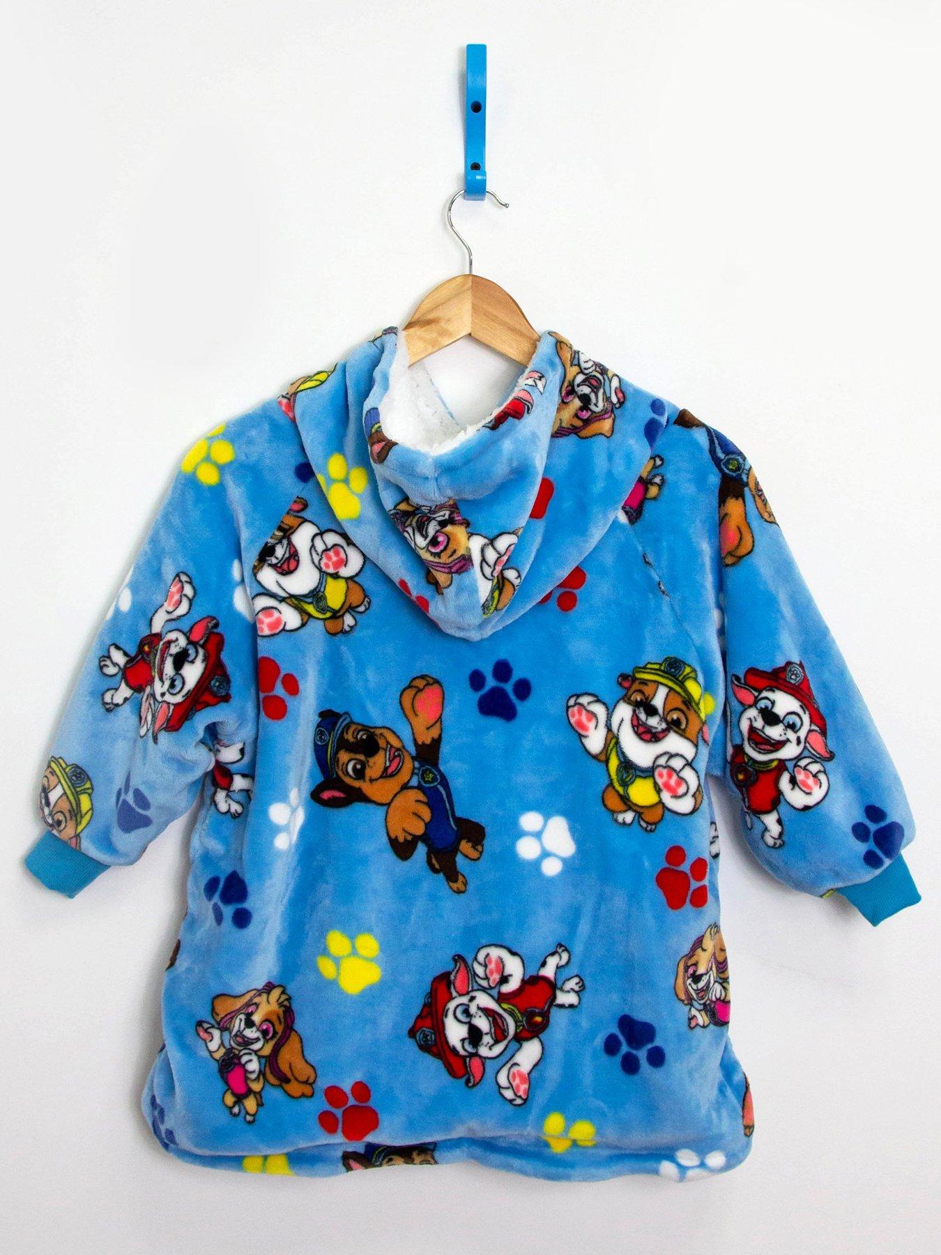  image of paw-patrol-hugs-hugzee-wearable-fleece-blanket-hoodie-small-multi