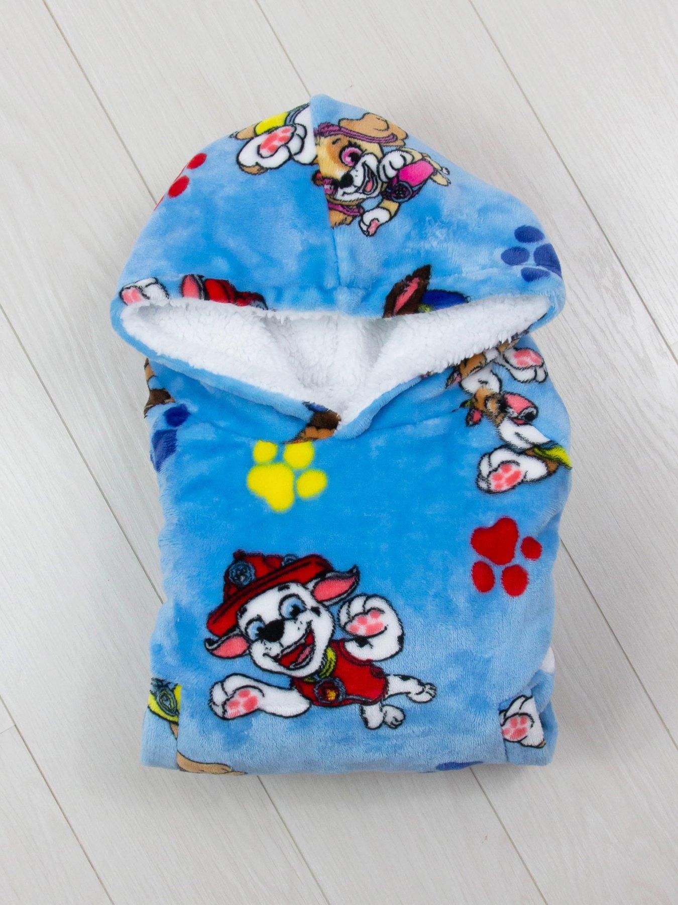  image of paw-patrol-hugs-hugzee-wearable-fleece-blanket-hoodie-small-multi