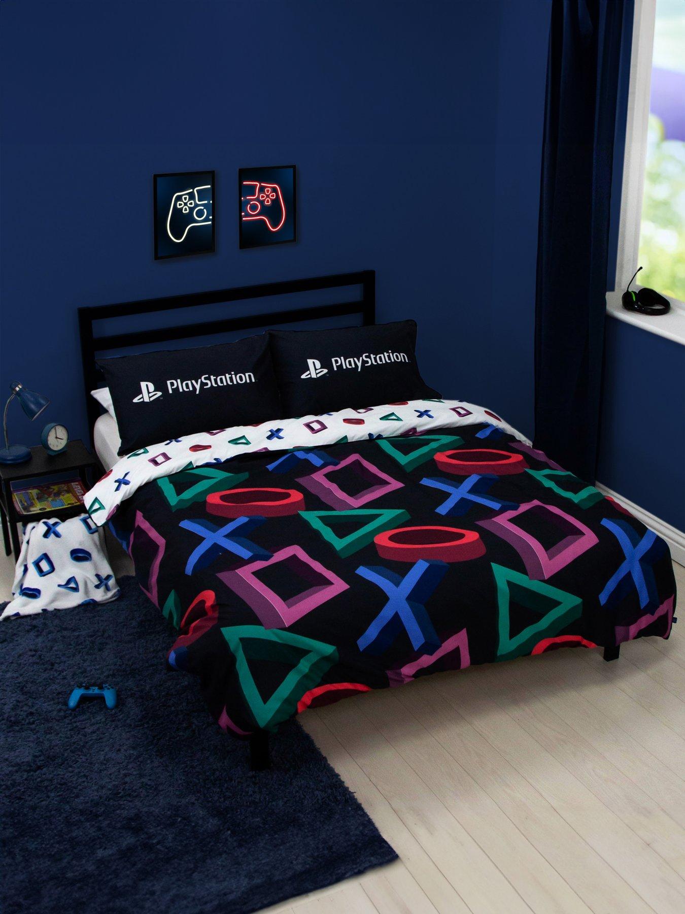 front image of playstation-abstract-duvet-cover-set--