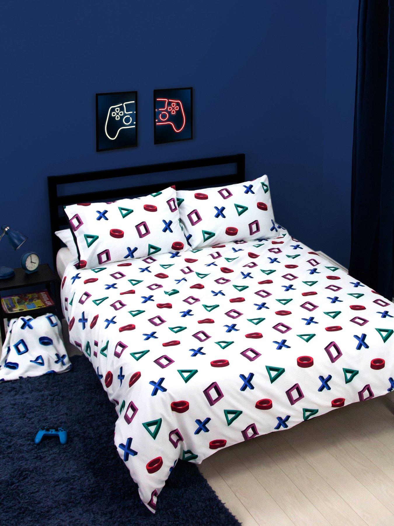  image of playstation-abstract-duvet-cover-set--