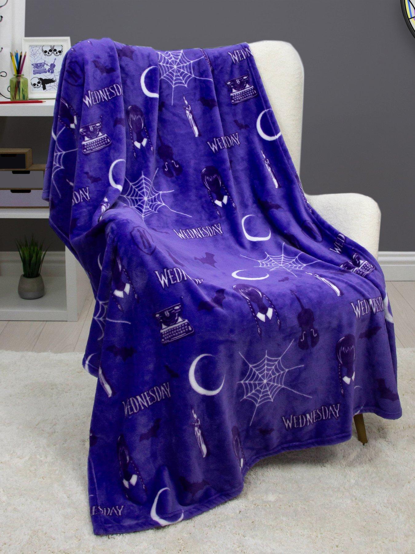Image 1 of 5 of Wednesday Addams Desinted Halloween Rotary Fleece