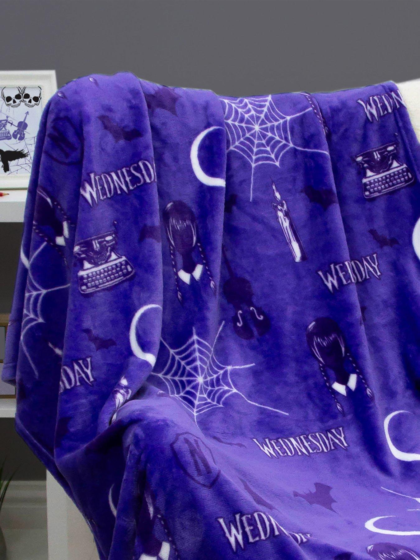 Image 3 of 5 of Wednesday Addams Desinted Halloween Rotary Fleece