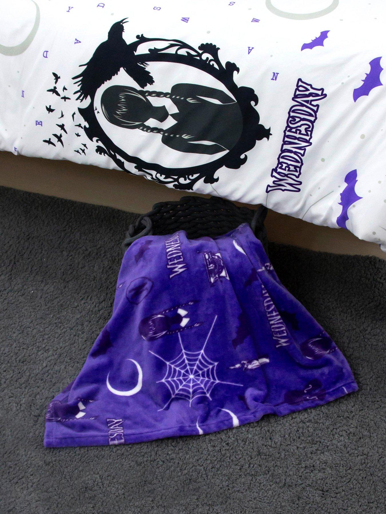 Image 5 of 5 of Wednesday Addams Desinted Halloween Rotary Fleece