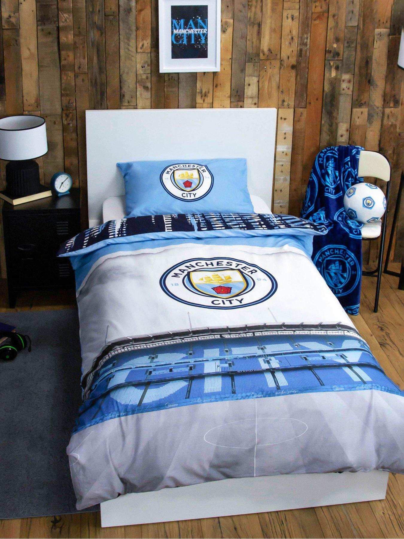 Image 3 of 7 of Manchester City Man City Stadium Digi Print Panel Single Duvet