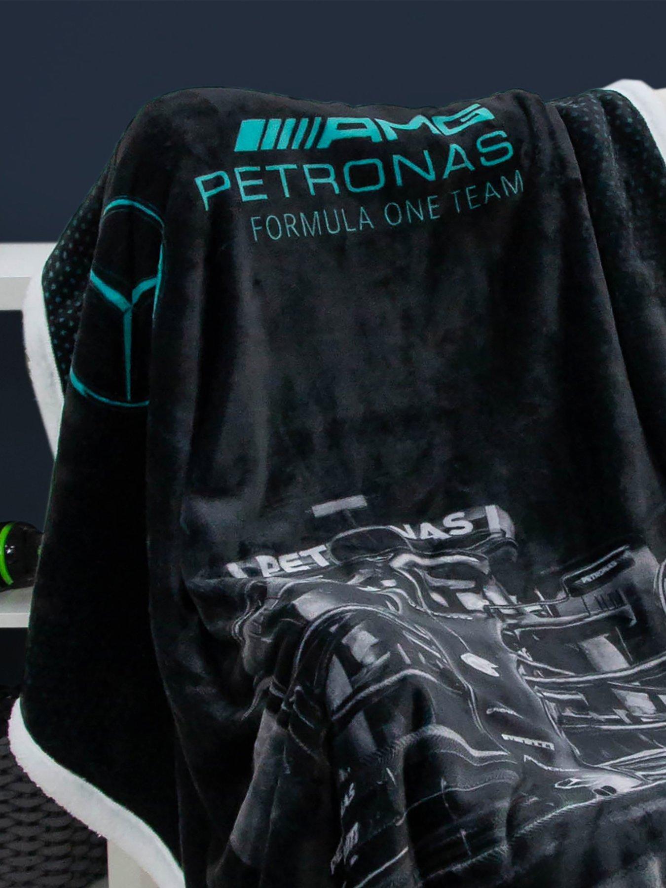  image of f1-mercedes-sherpa-lined-fleece-blanket