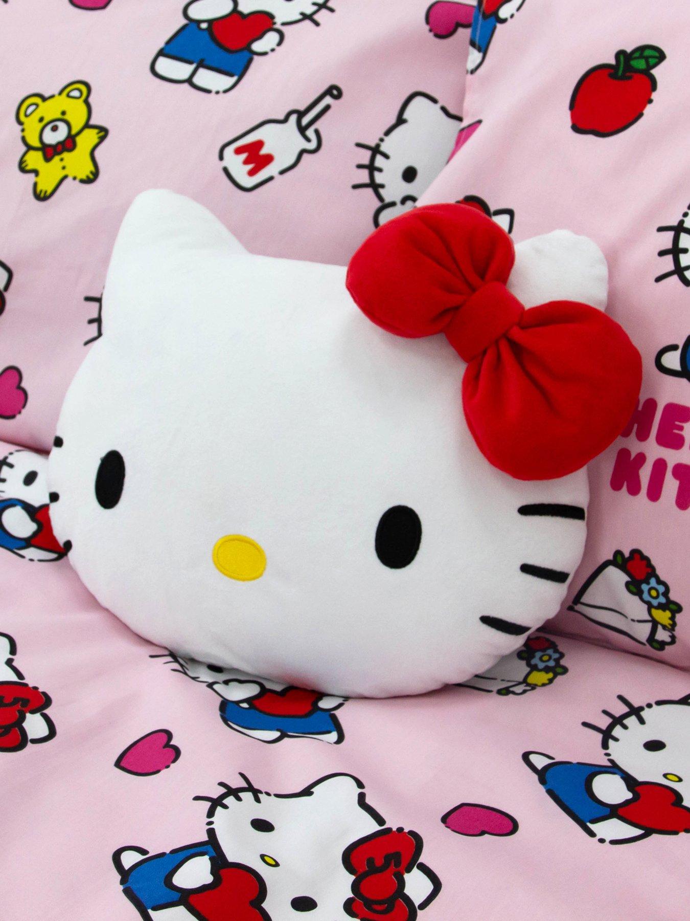 Hello Kitty Shaped Cushion - White
