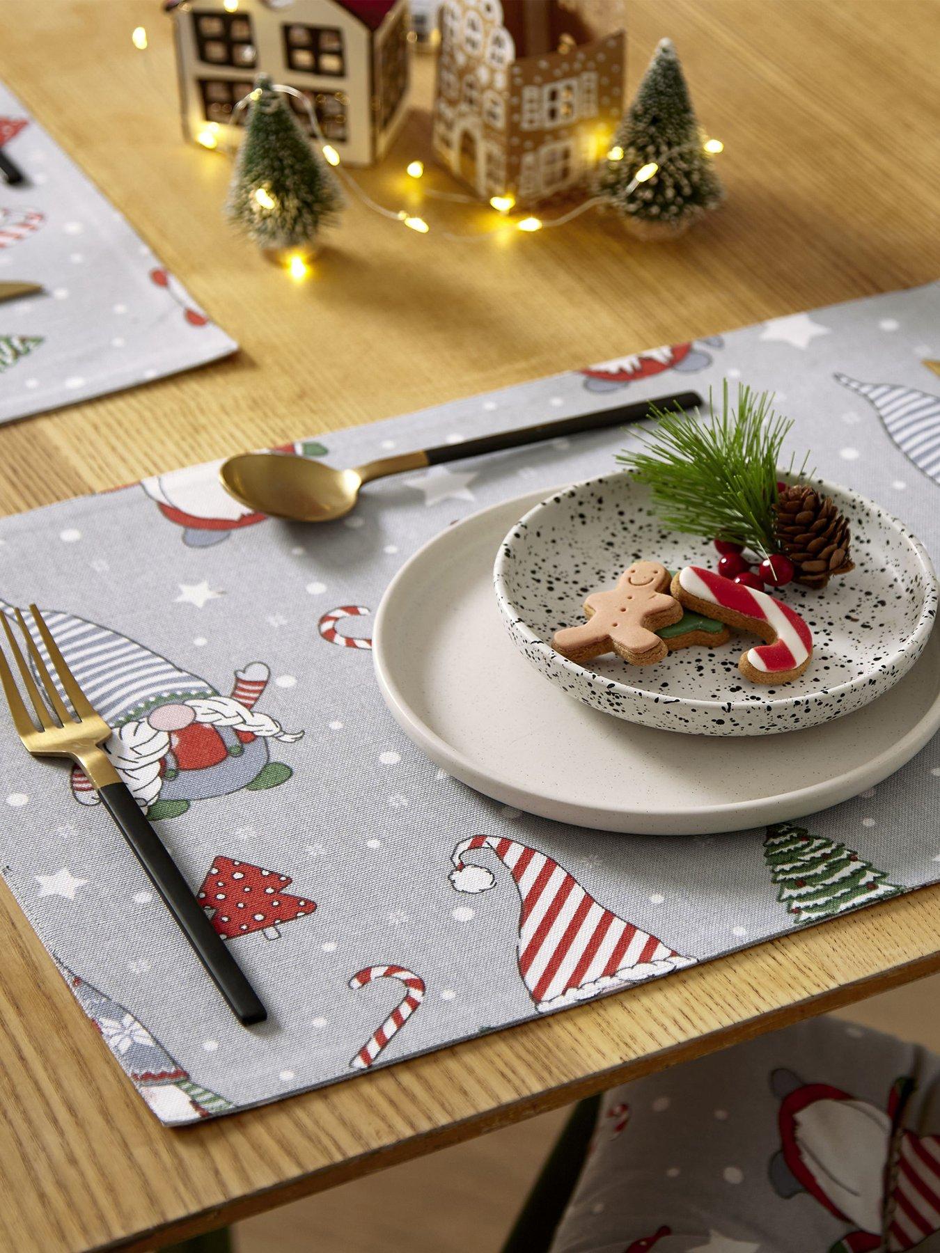 Image 1 of 3 of Catherine Lansfield Christmas Gnomes Placemats &ndash; Set of 4