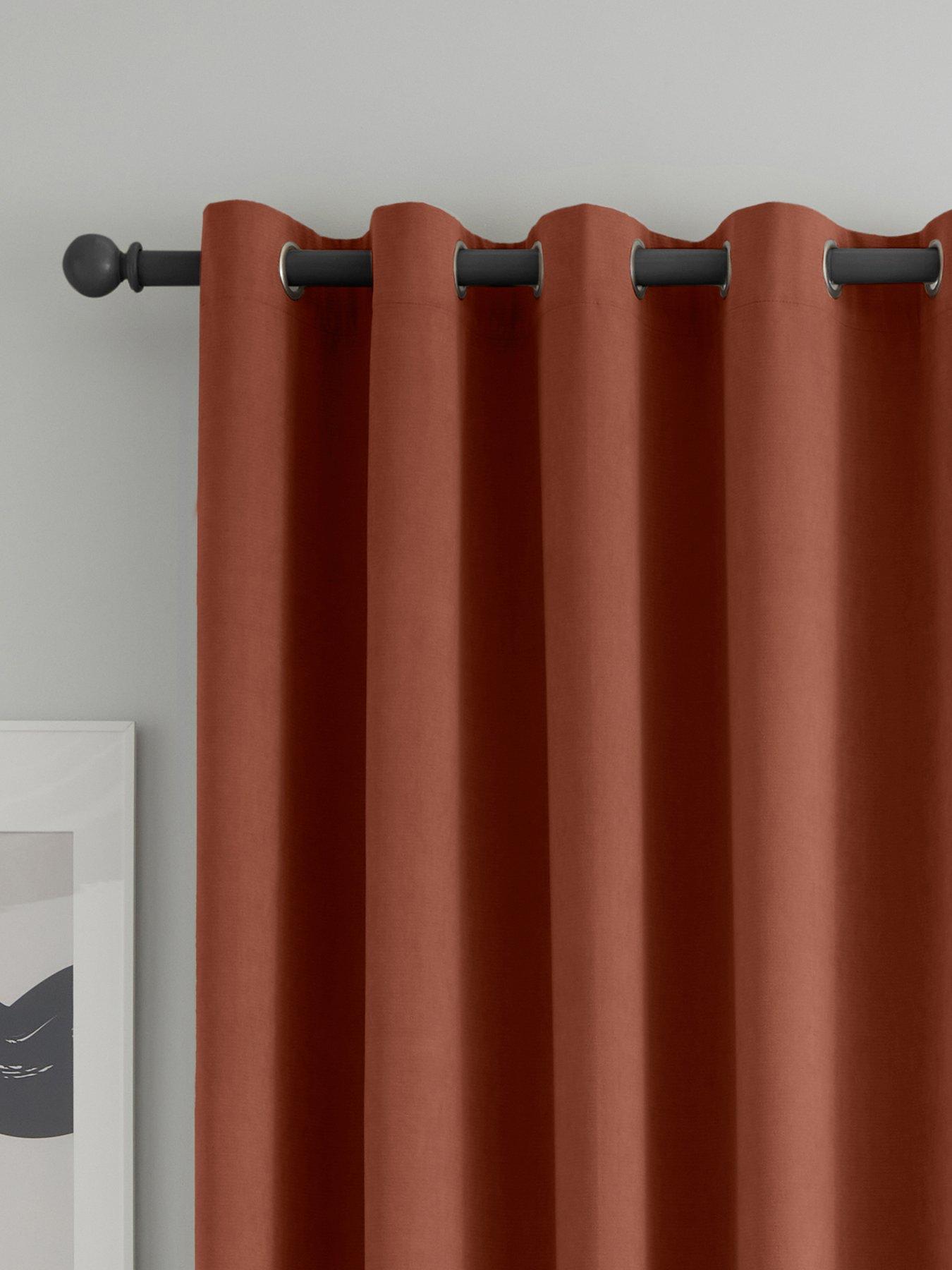 Image 3 of 3 of Catherine Lansfield Wilson Velvet Thermal Blackout Eyelet Curtains