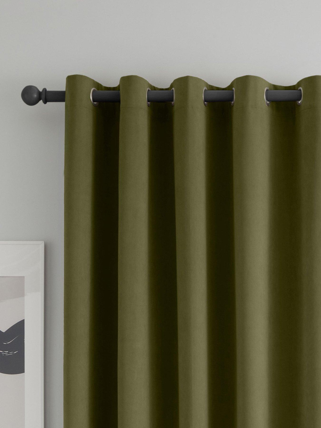 catherine-lansfield-wilson-velvet-thermal-blackout-eyelet-curtains